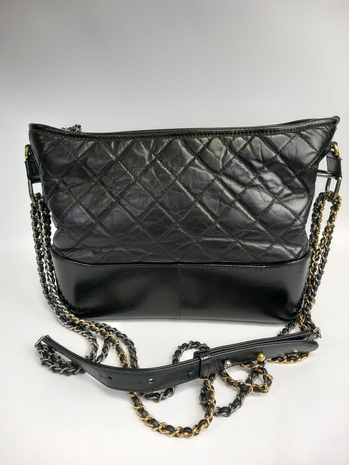 Chanel Gabrielle Czarna Klasyczna Torebka - obrazek 11