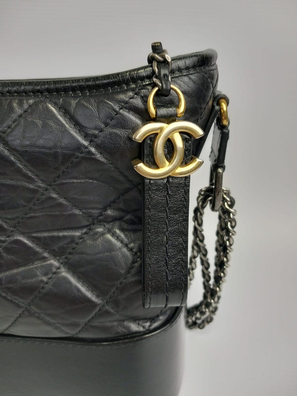 Chanel Gabrielle Czarna Klasyczna Torebka - obrazek 4