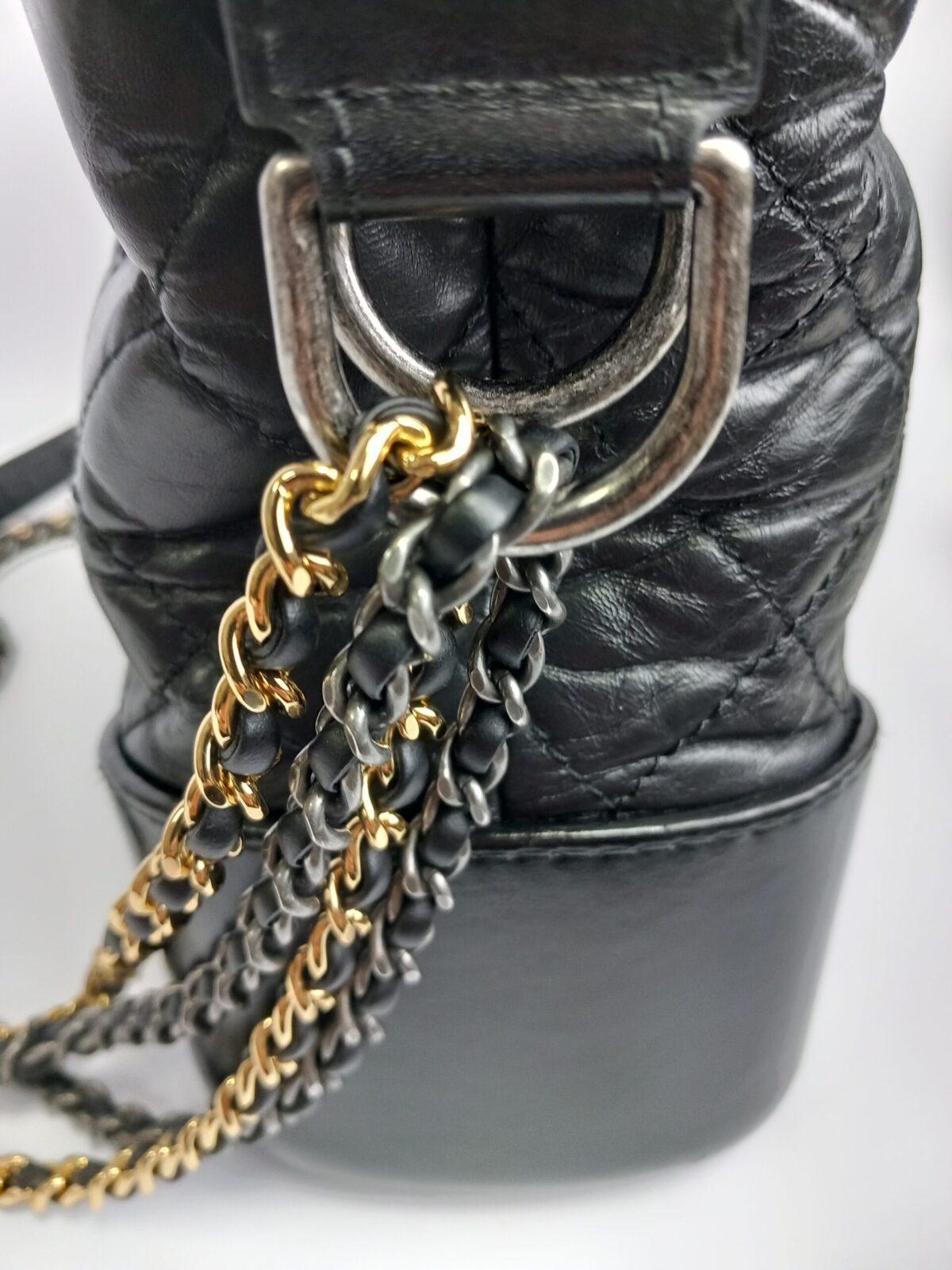 Chanel Gabrielle Czarna Klasyczna Torebka - obrazek 5