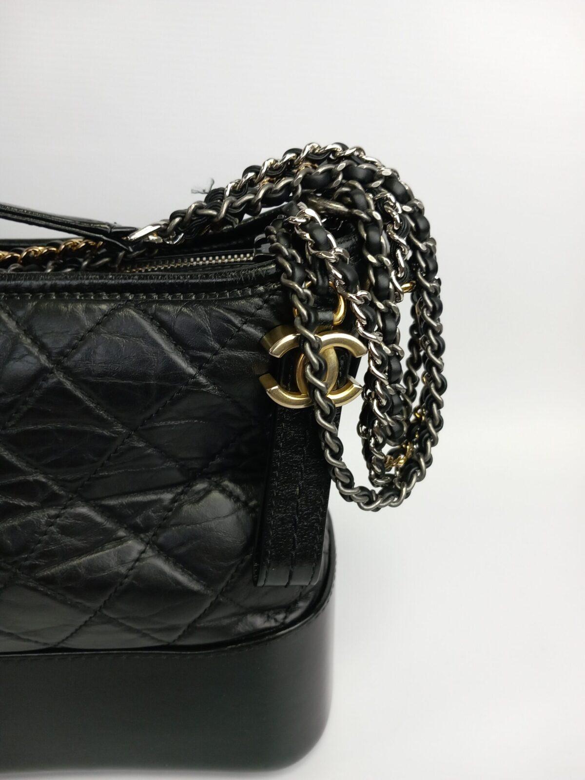 Chanel Gabrielle Czarna Klasyczna Torebka - obrazek 6