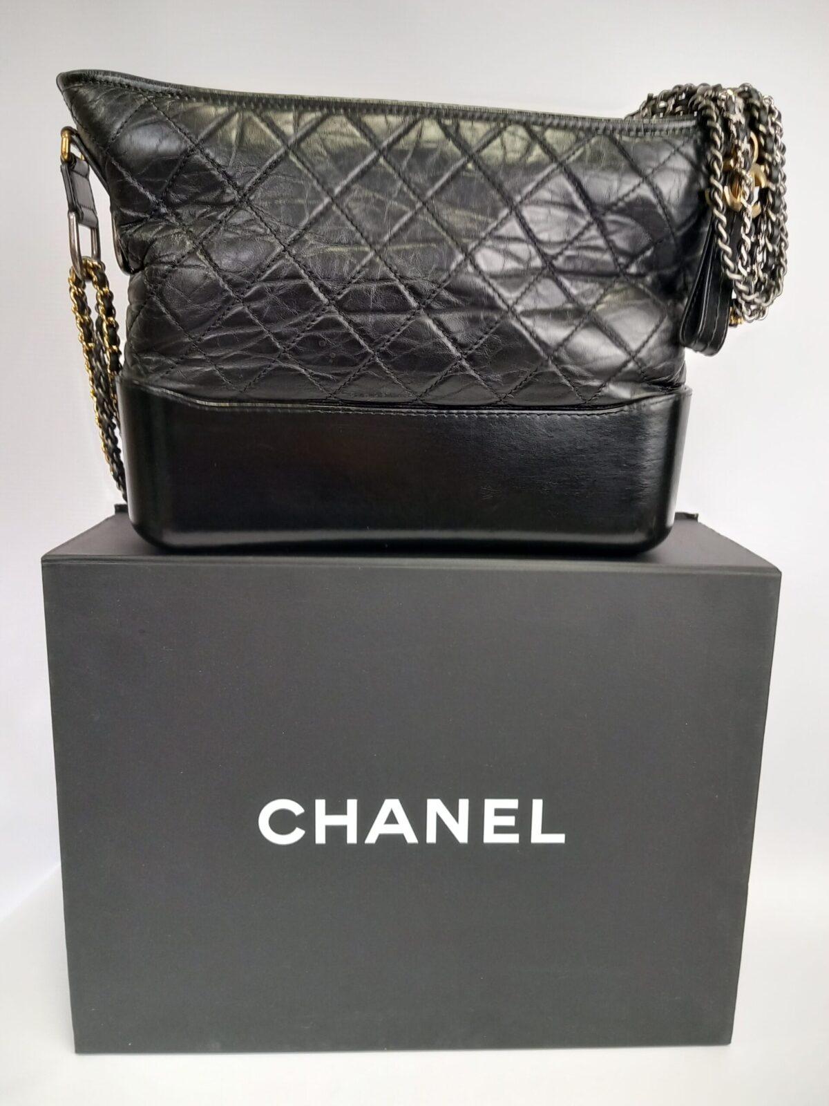 Chanel Gabrielle Czarna Klasyczna Torebka - obrazek 8