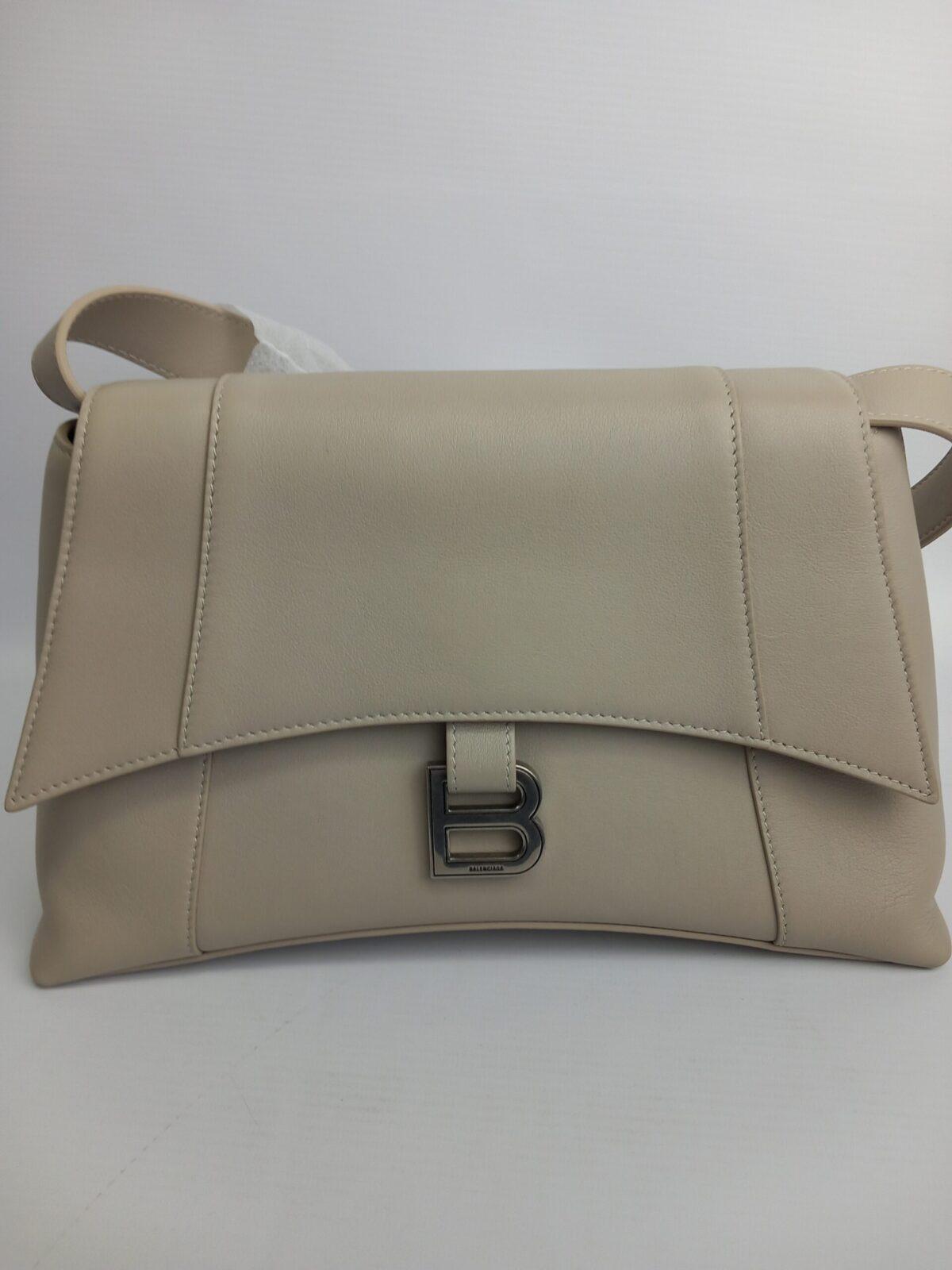 Balenciaga Hourglass bezowa torebka - obrazek 6