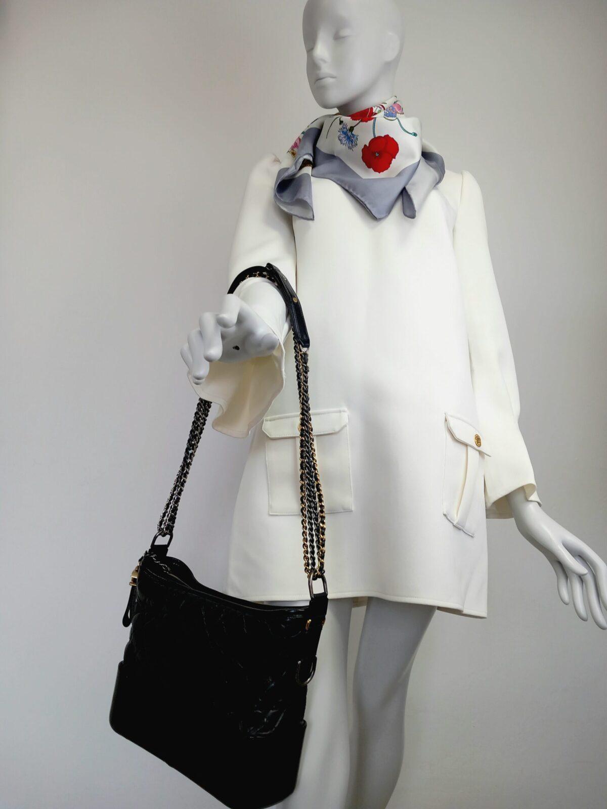 Chanel Gabrielle Czarna Klasyczna Torebka - obrazek 13