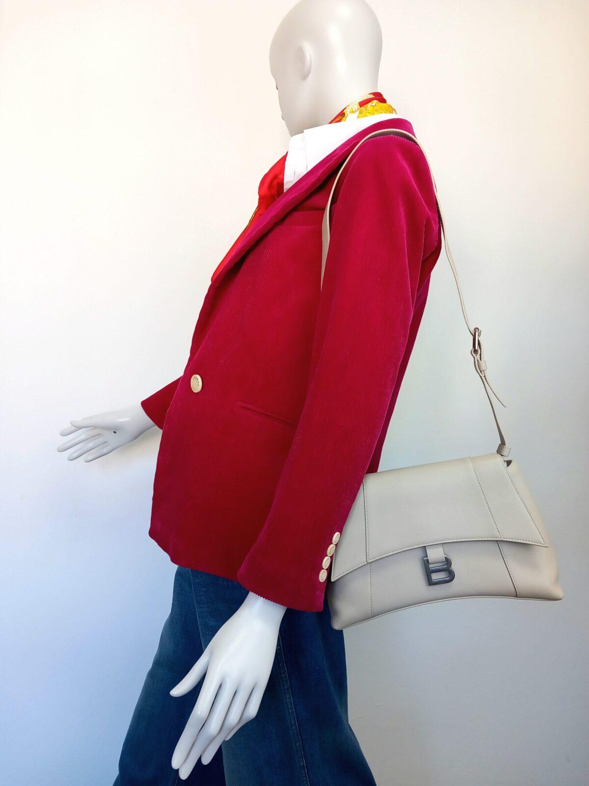 Balenciaga Hourglass bezowa torebka - obrazek 11