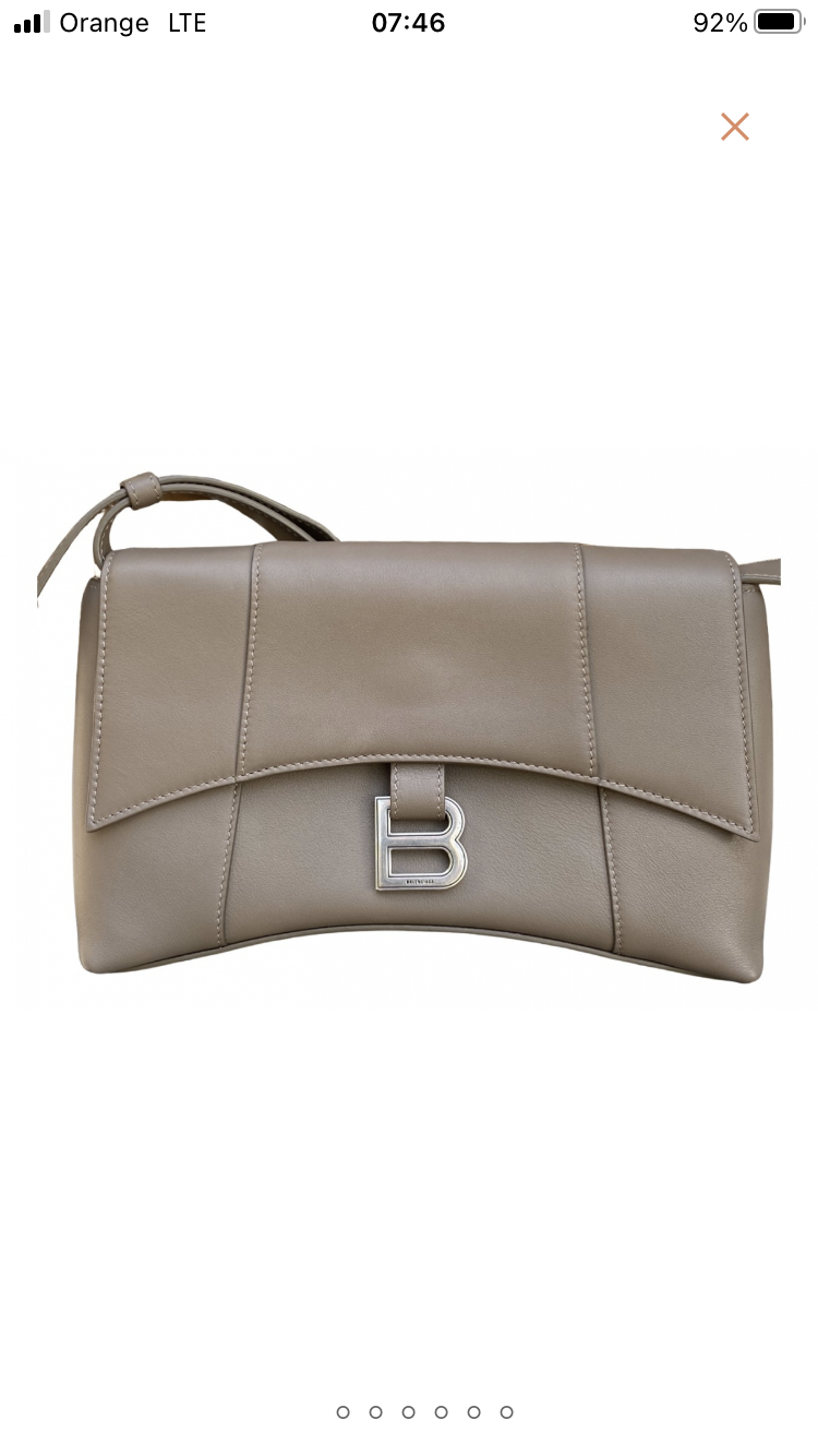 Balenciaga Hourglass bezowa torebka