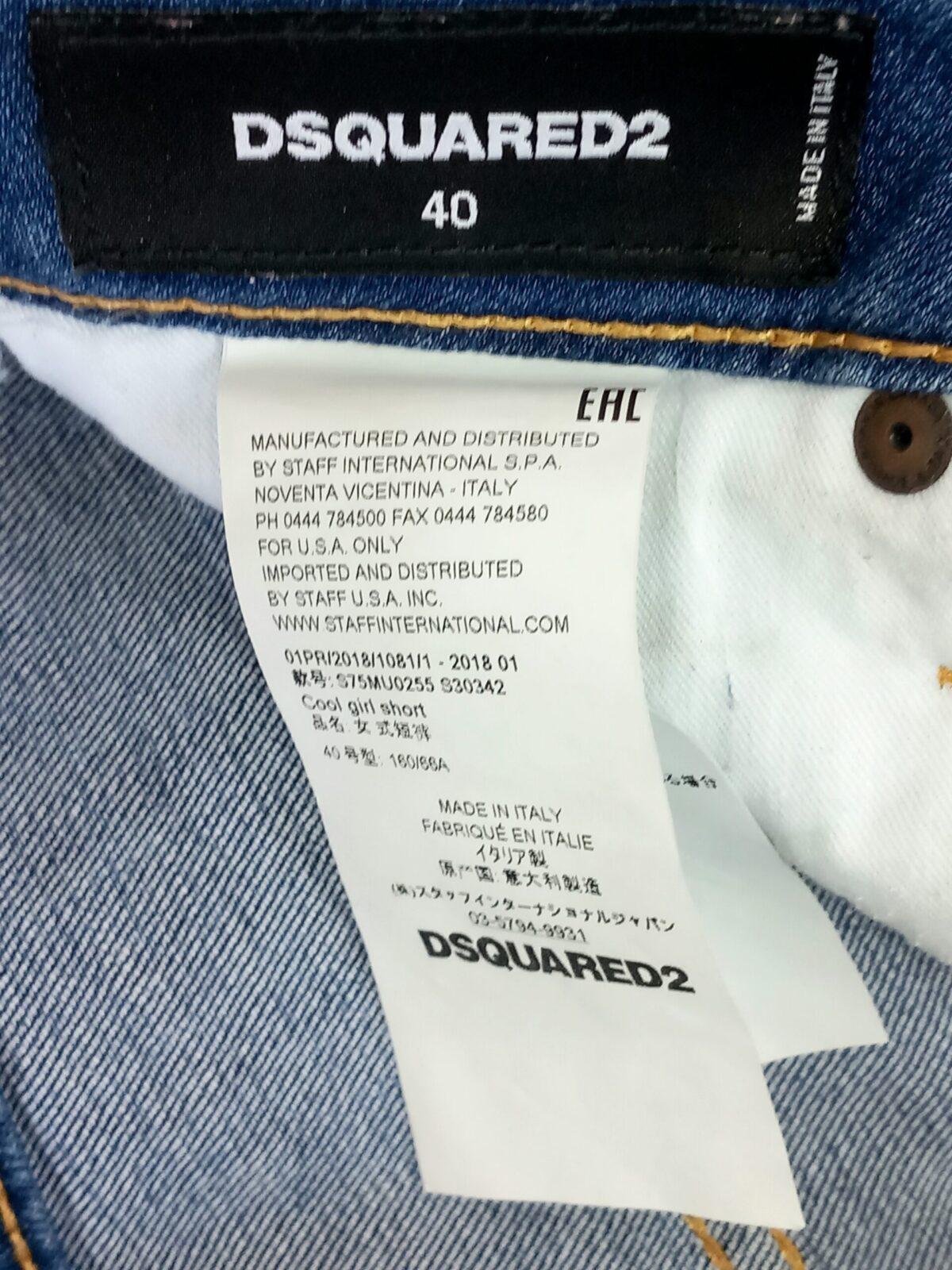 Dsquared jeansowe spodenki 36 - obrazek 8