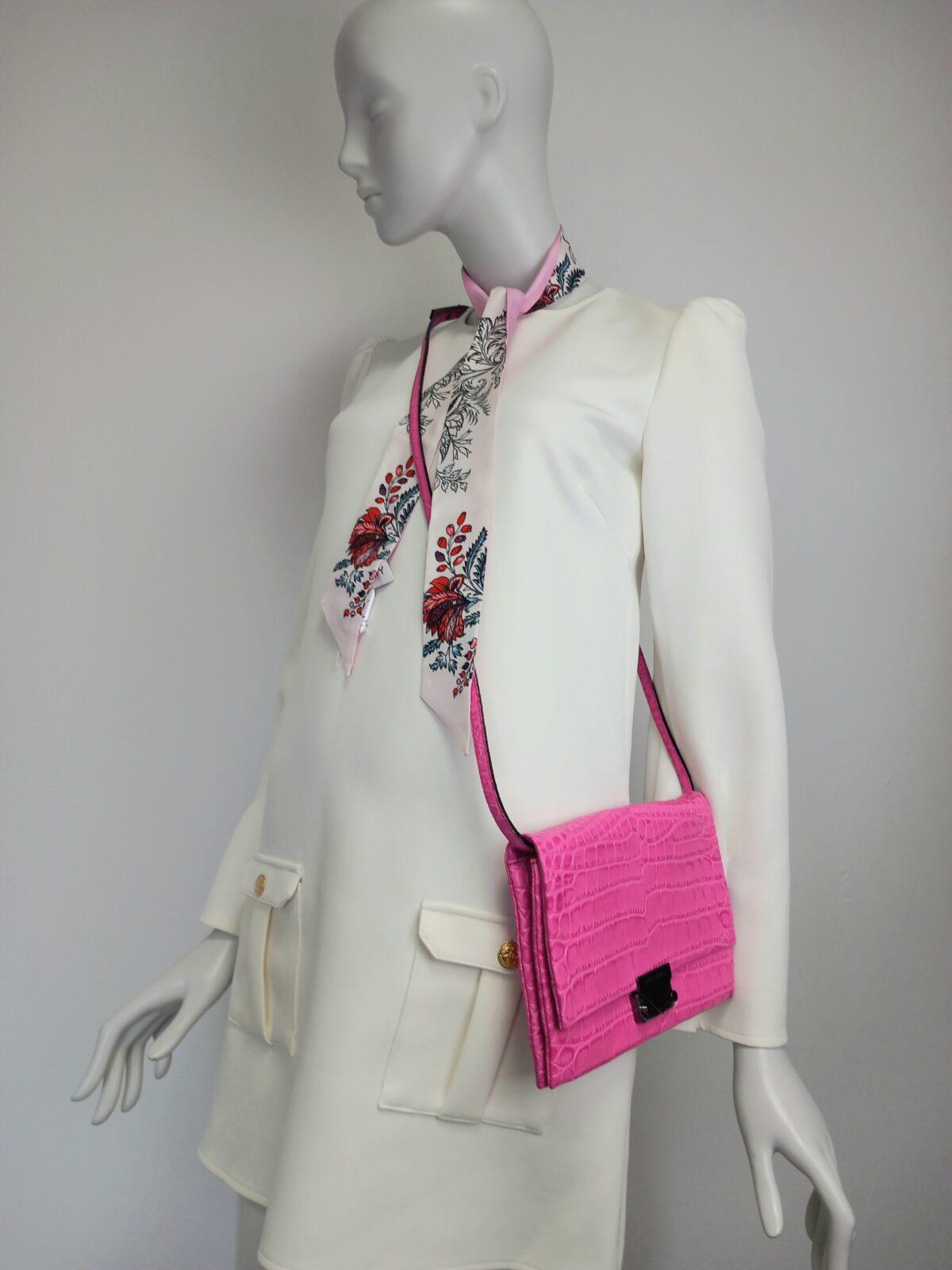 Armani różowa torebka - obrazek 9