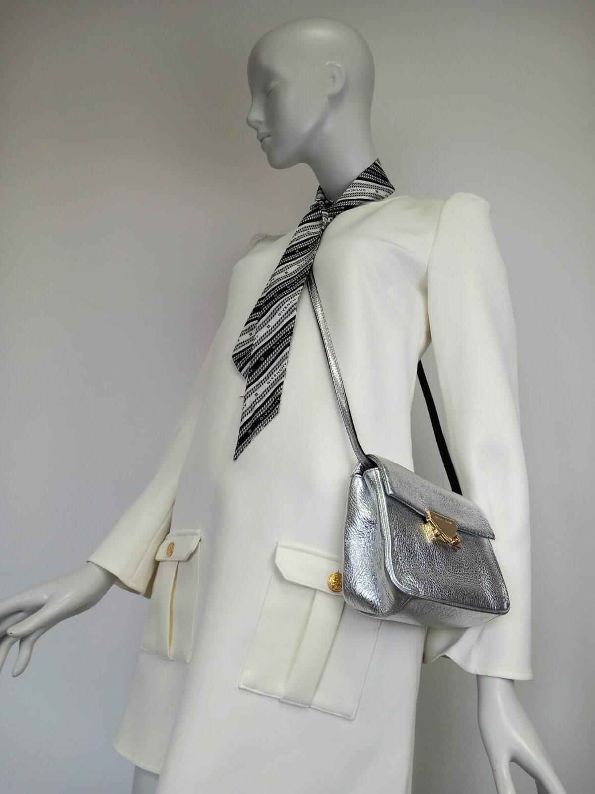 Armani srebrna torebka - obrazek 6