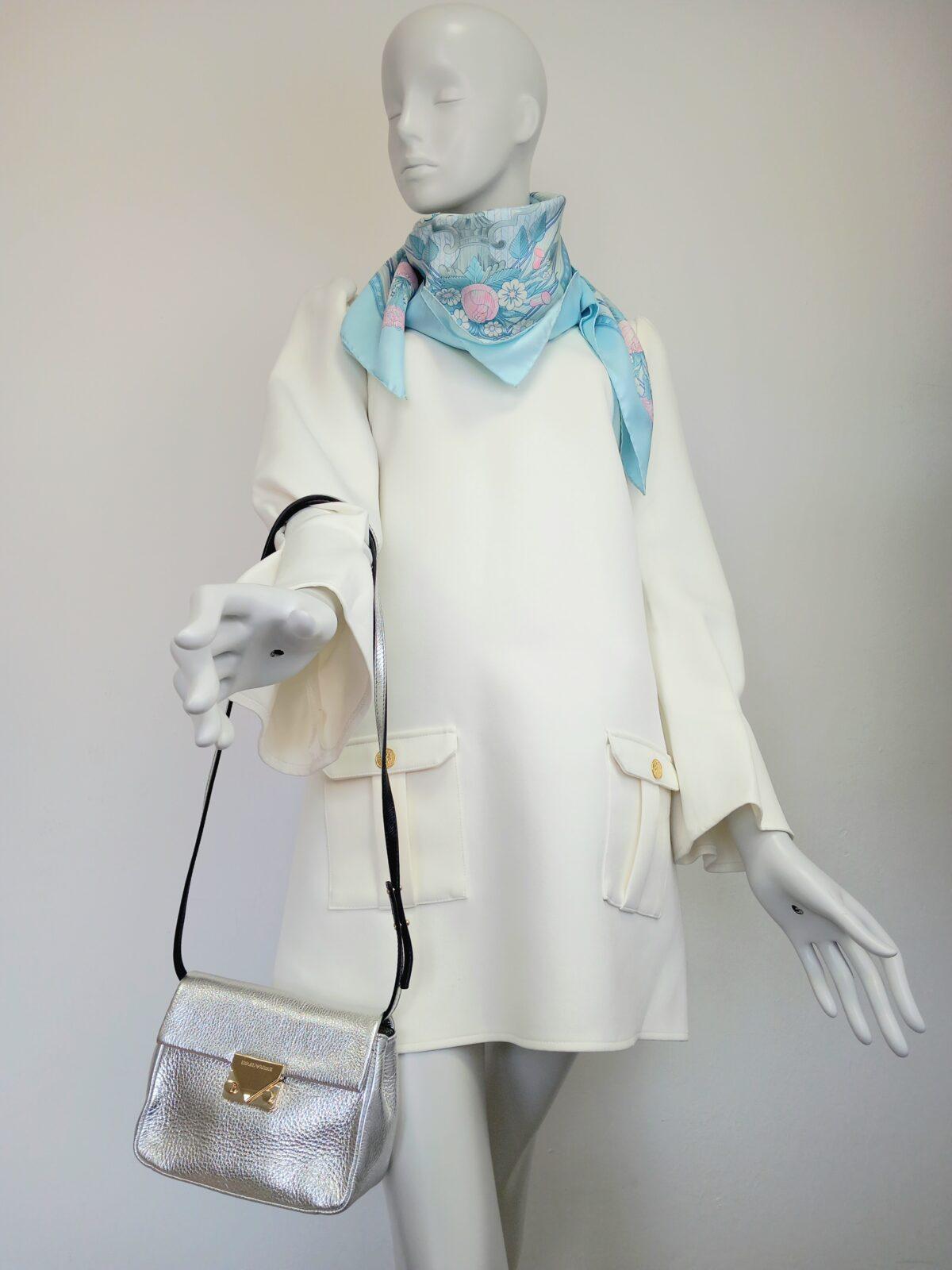 Armani srebrna torebka - obrazek 8