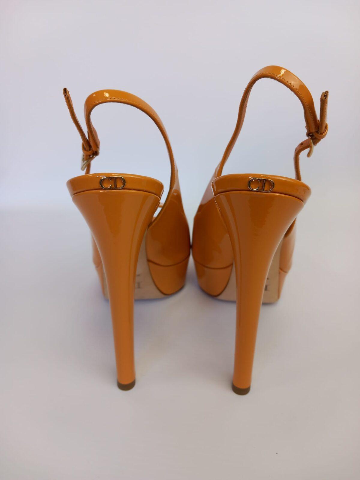 Dior pomarańczowe szpilki 37 - obrazek 4