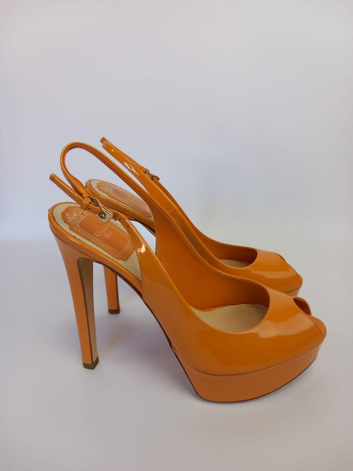 Dior pomarańczowe szpilki 37 - obrazek 5