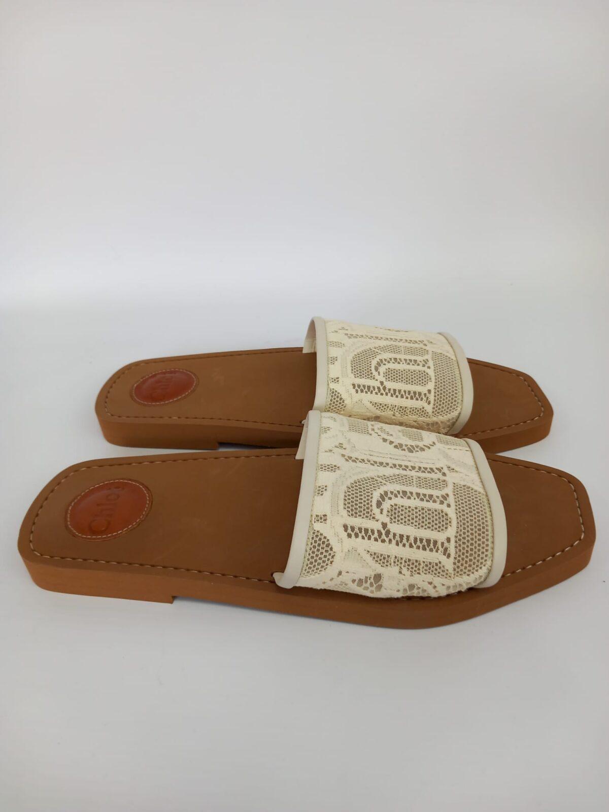 Chloe klapki koronkowe 40