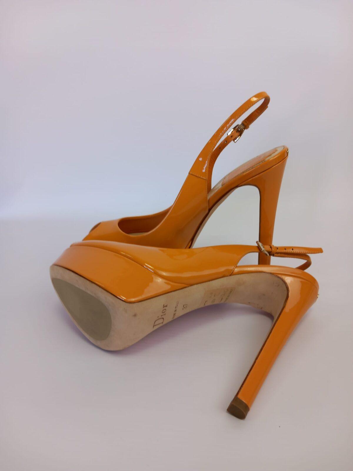 Dior pomarańczowe szpilki 37 - obrazek 2