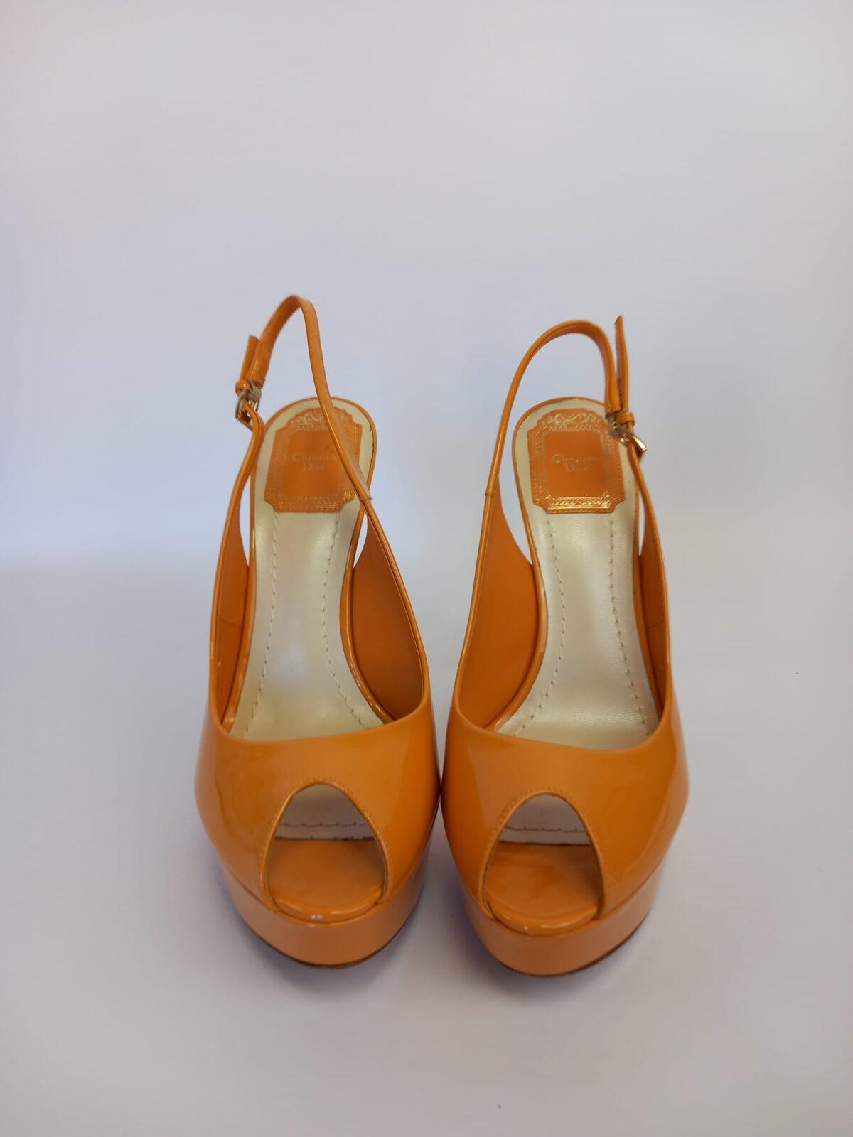 Dior pomarańczowe szpilki 37 - obrazek 6