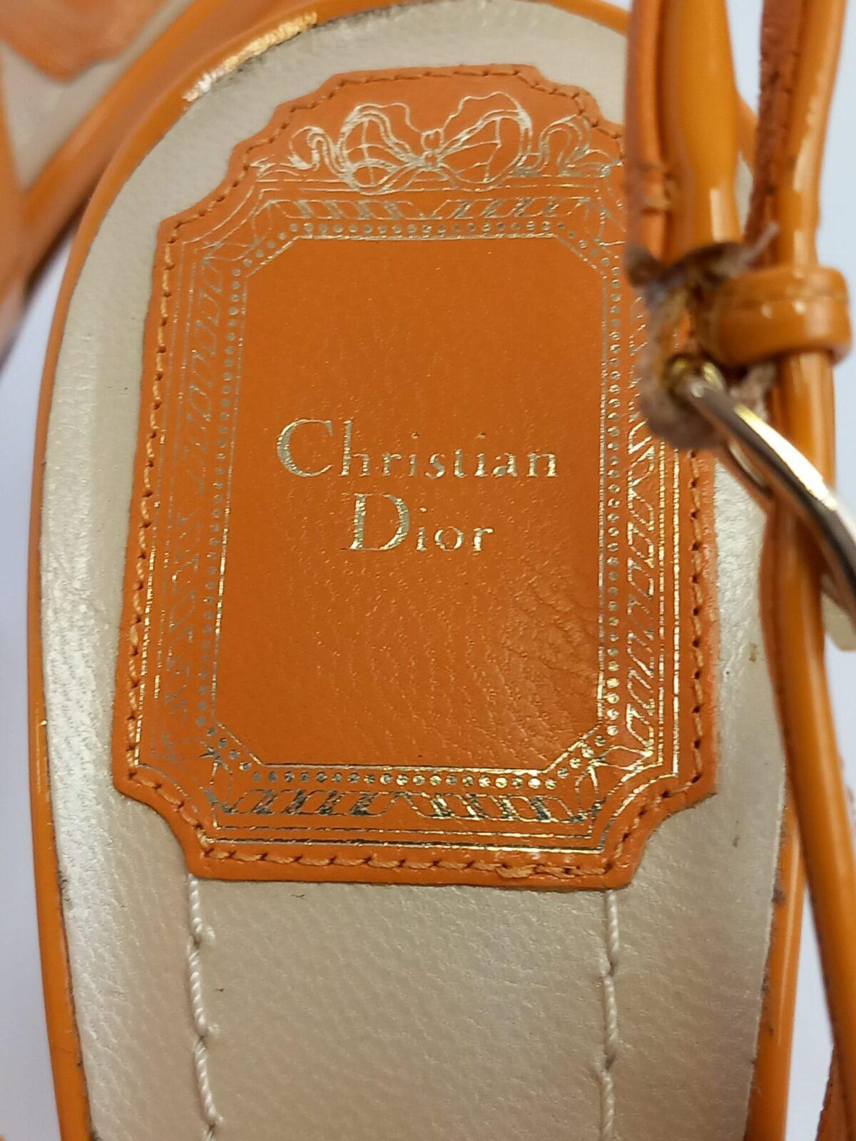 Dior pomarańczowe szpilki 37 - obrazek 3