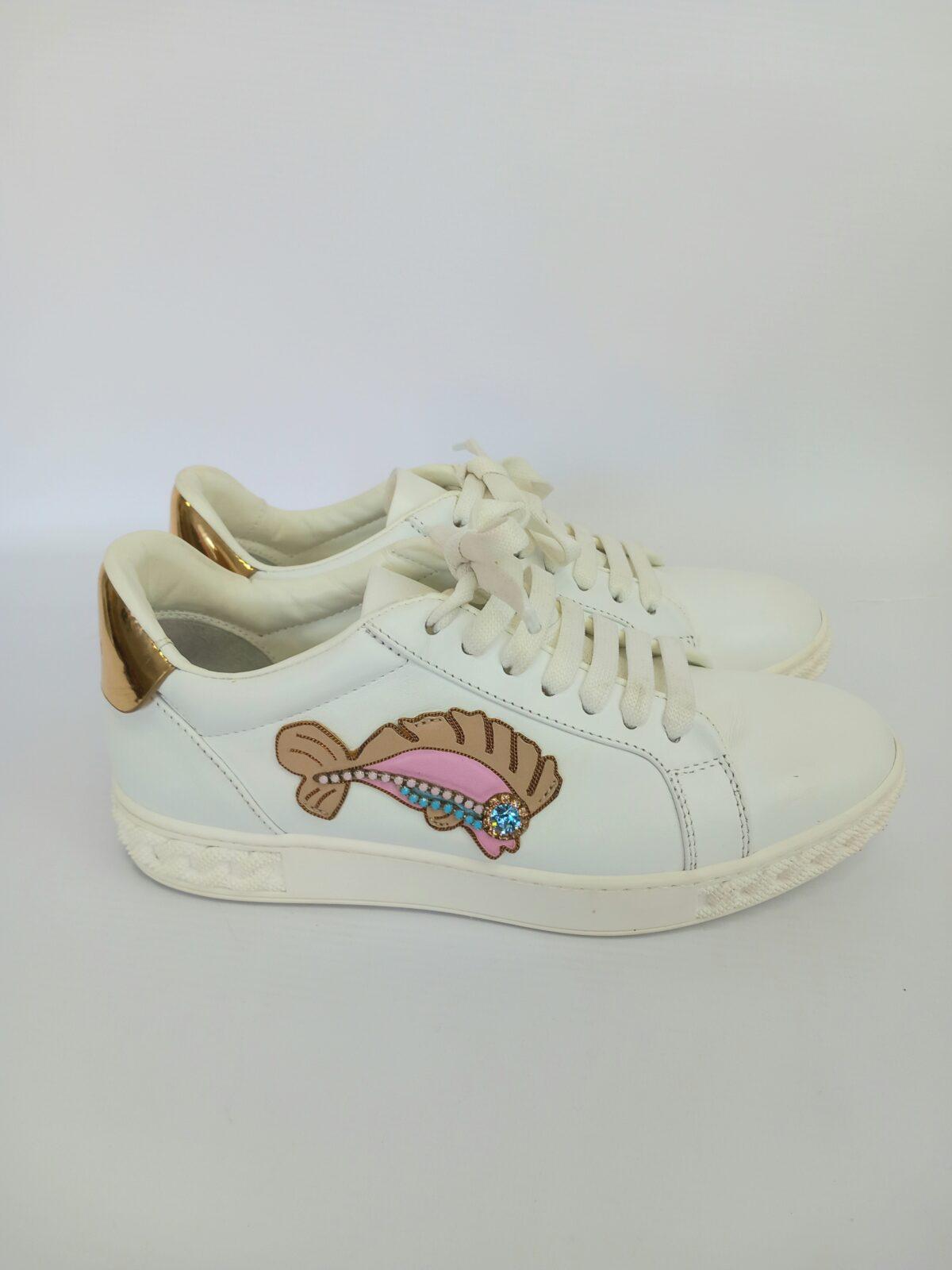 Casadei białe letnie sportowe 36,5 - obrazek 2