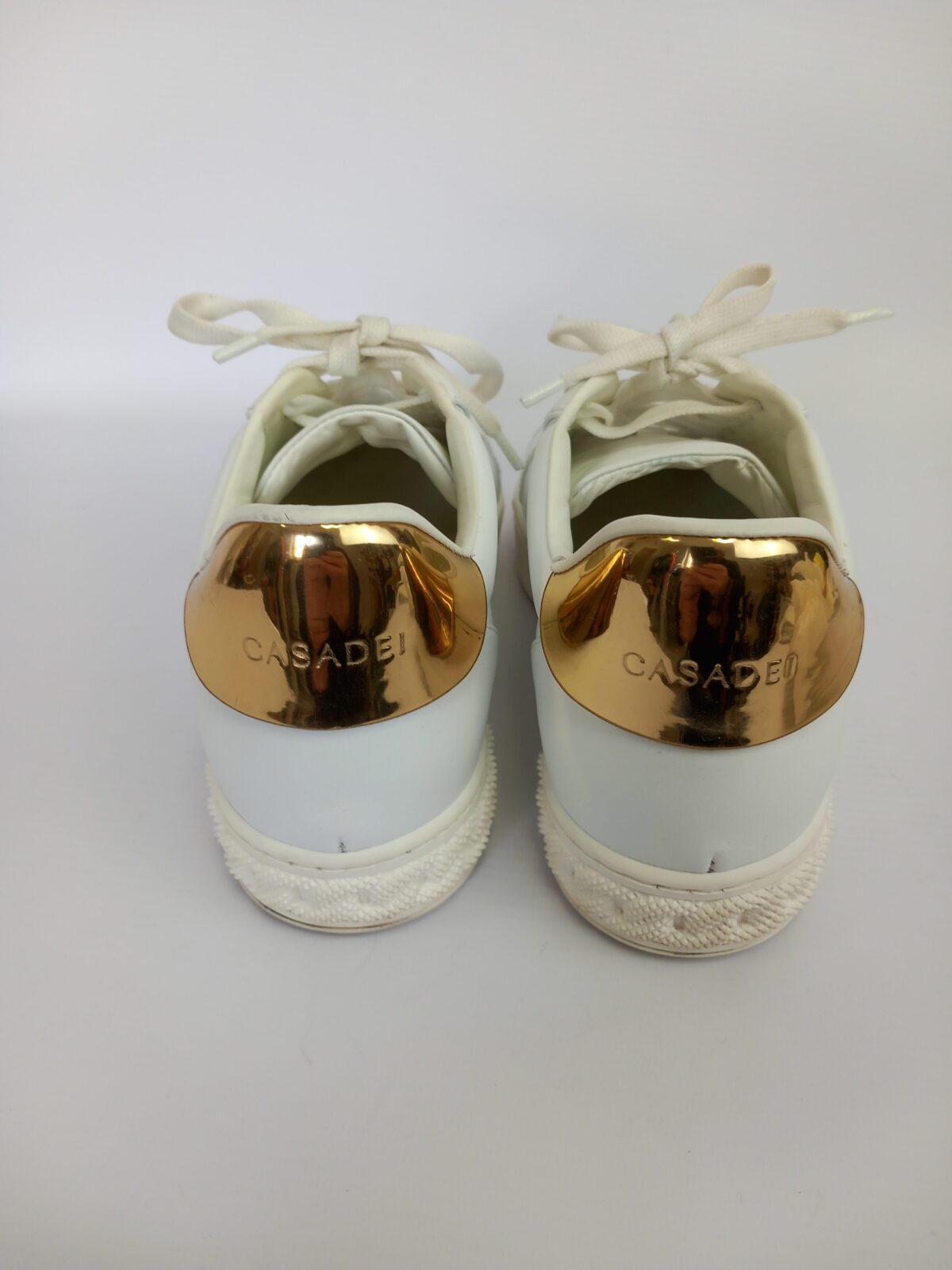 Casadei białe letnie sportowe 36,5 - obrazek 3