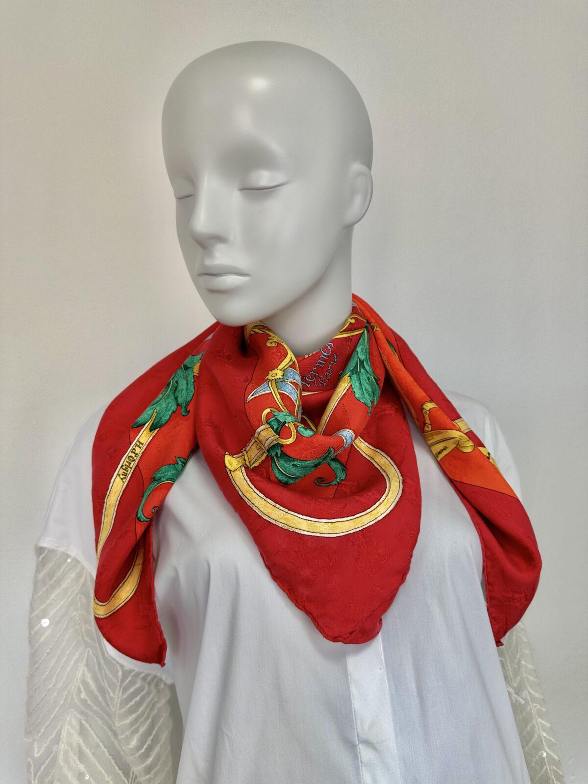 Hermes jedwabna apaszka - obrazek 3