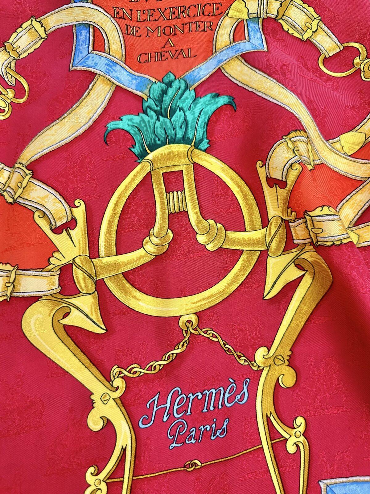 Hermes jedwabna apaszka - obrazek 5