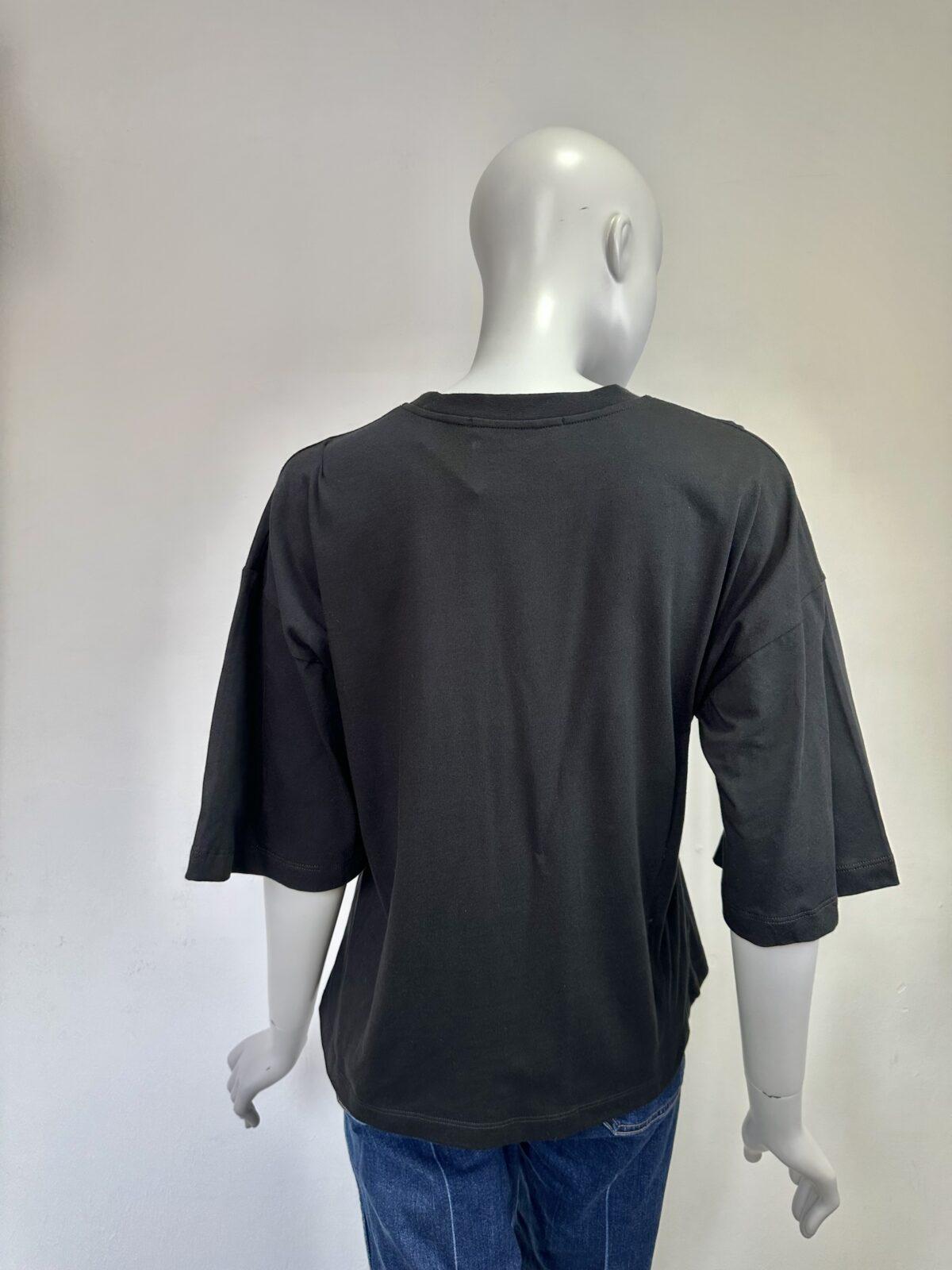 MSGM czarna koszulka 40 - obrazek 4