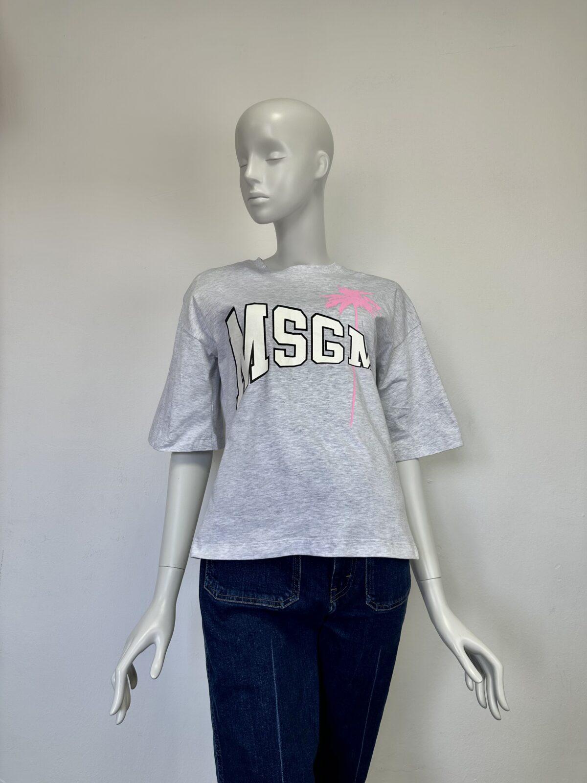 MSGM szara koszulka 36 - obrazek 3