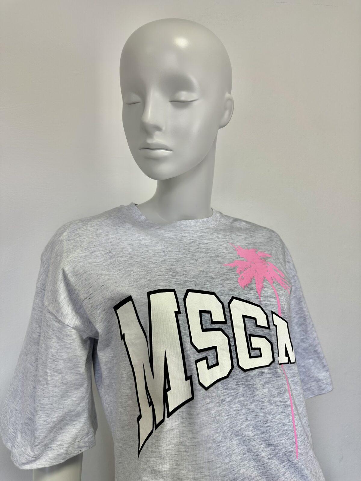 MSGM szara koszulka 36 - obrazek 4