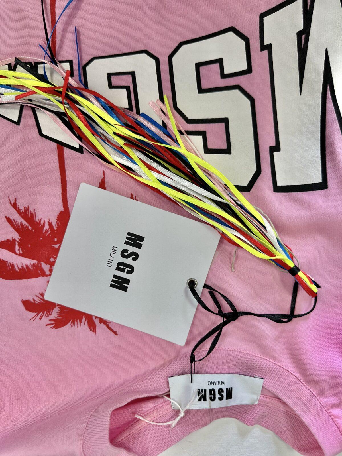 MSGM różowa koszulka 34 - obrazek 5