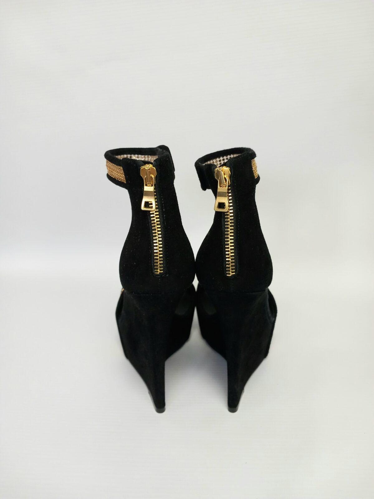 Balmain czarne sandały 37 - obrazek 3