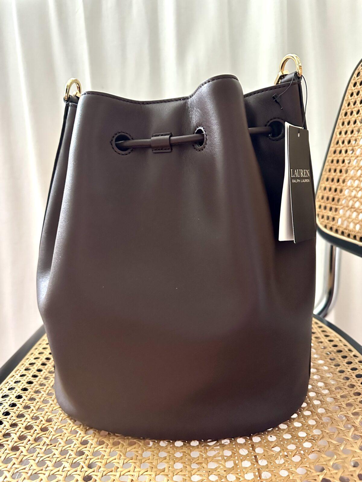 Ralph lauren bordowa torebka - obrazek 3