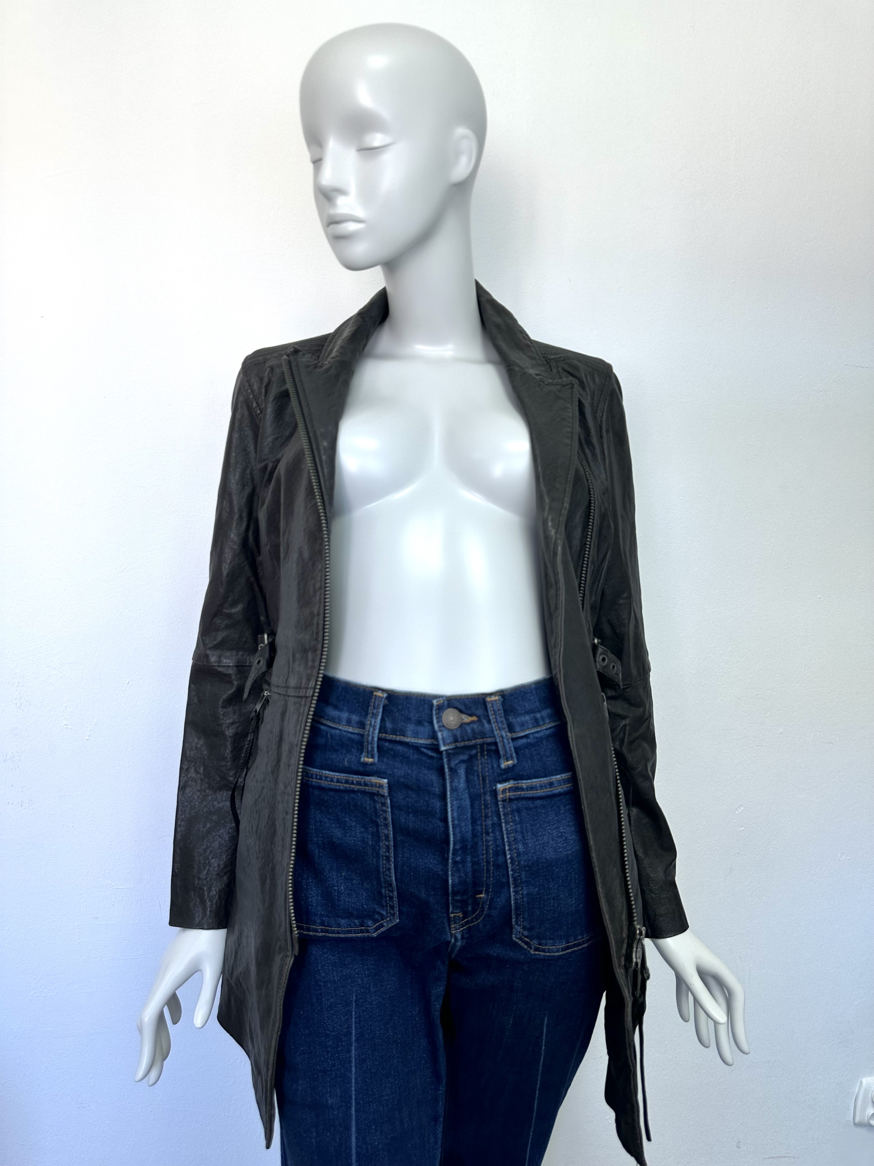 Diesel skórzana kurtka 36 - obrazek 3