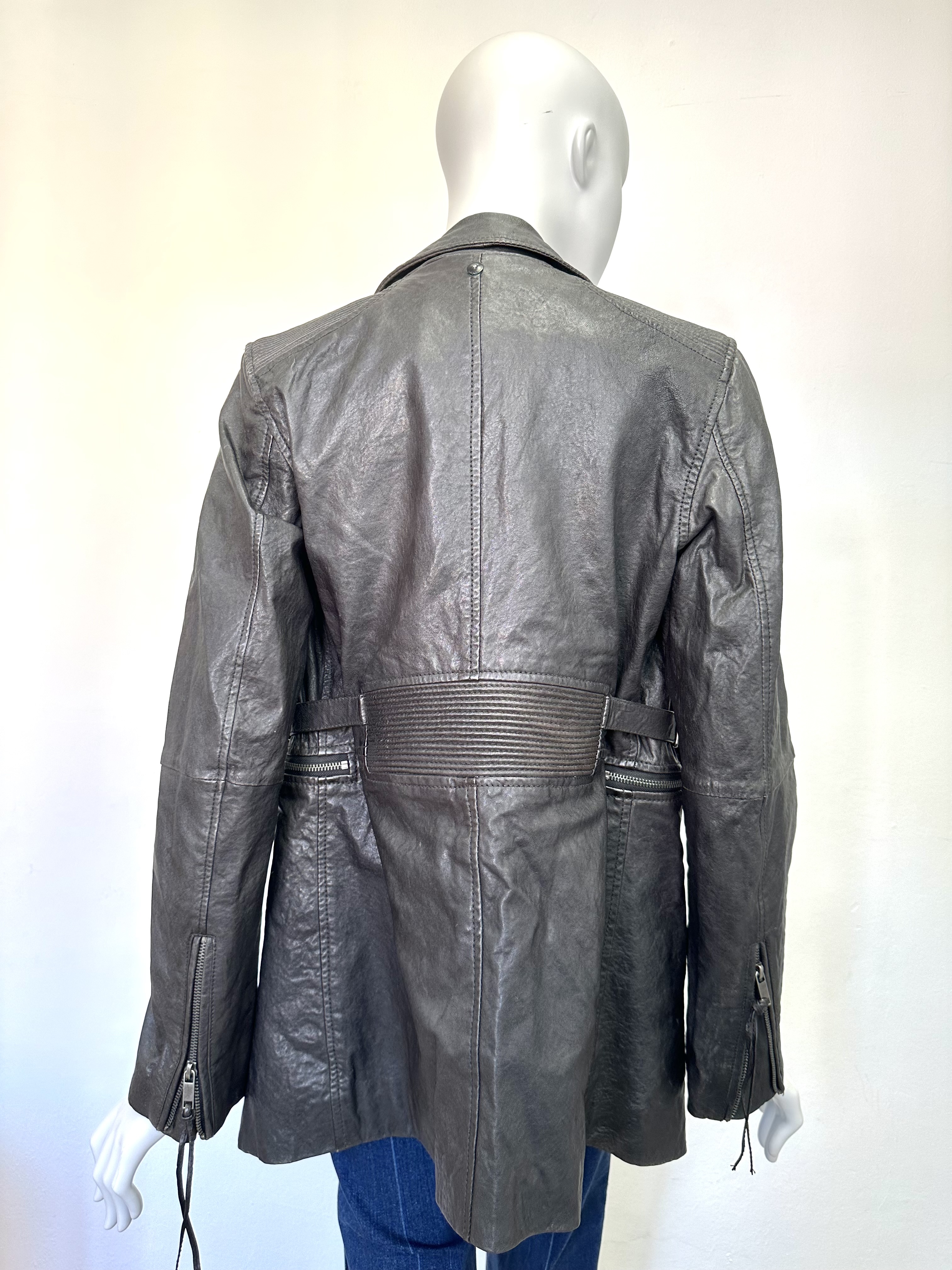 Diesel skórzana kurtka 36 - obrazek 4