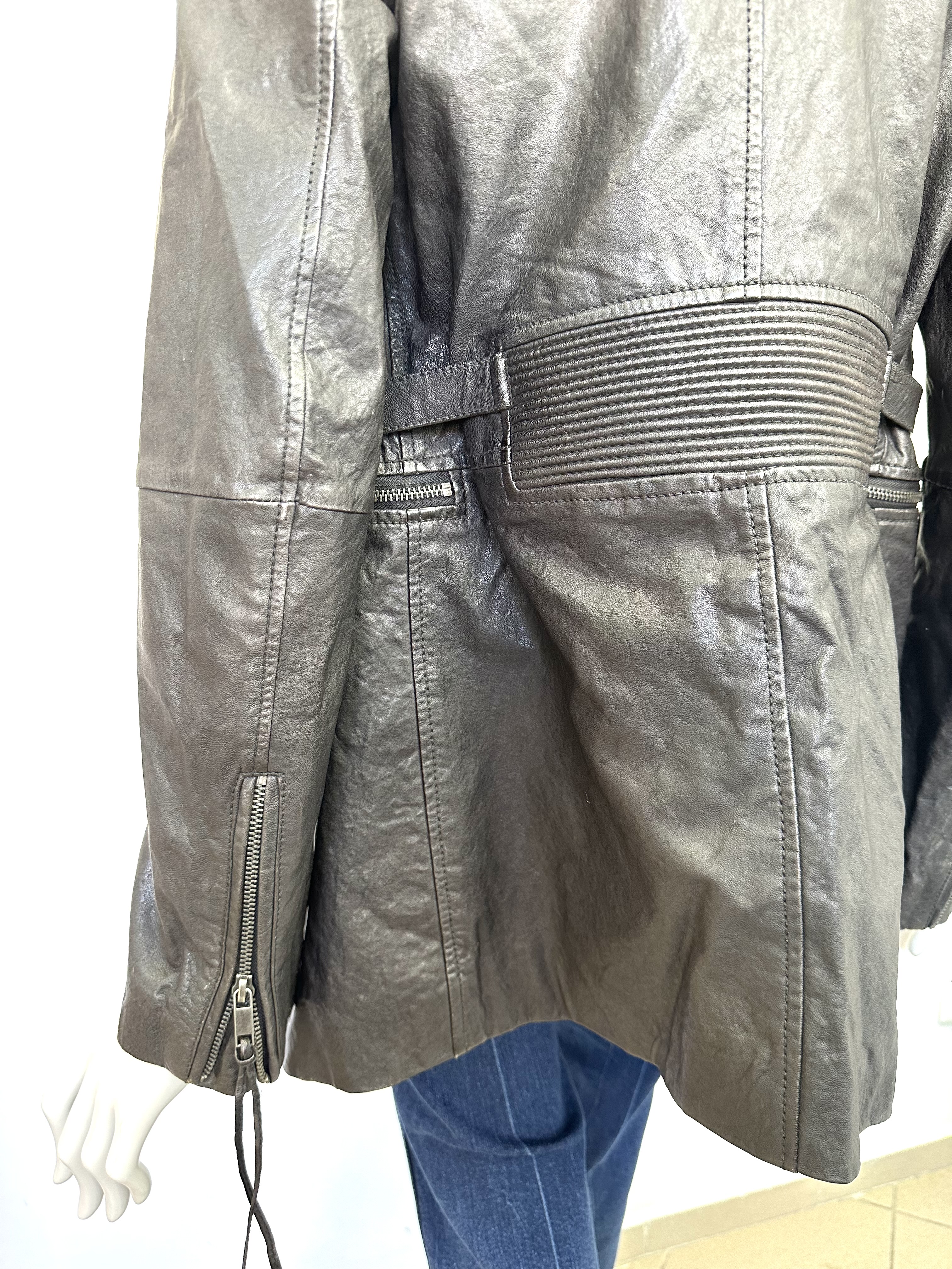 Diesel skórzana kurtka 36 - obrazek 5