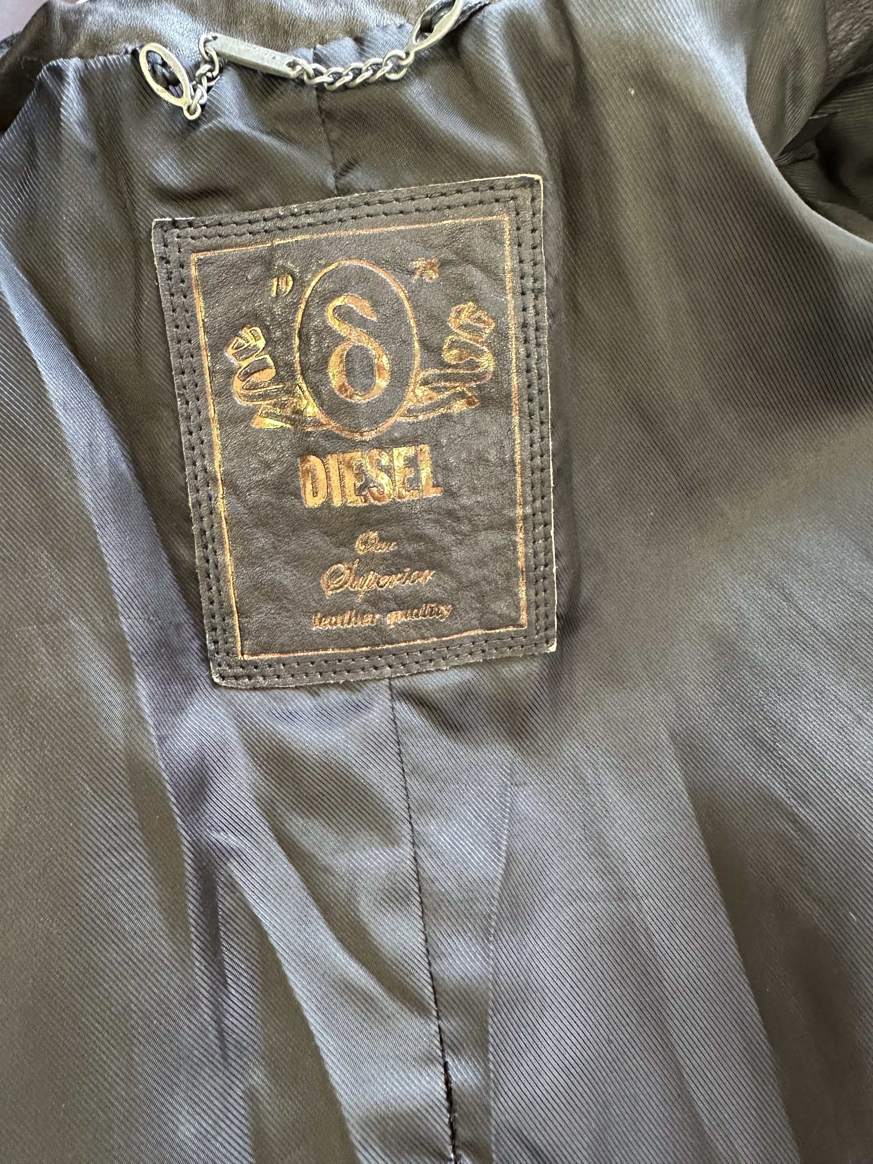 Diesel skórzana kurtka 36 - obrazek 6