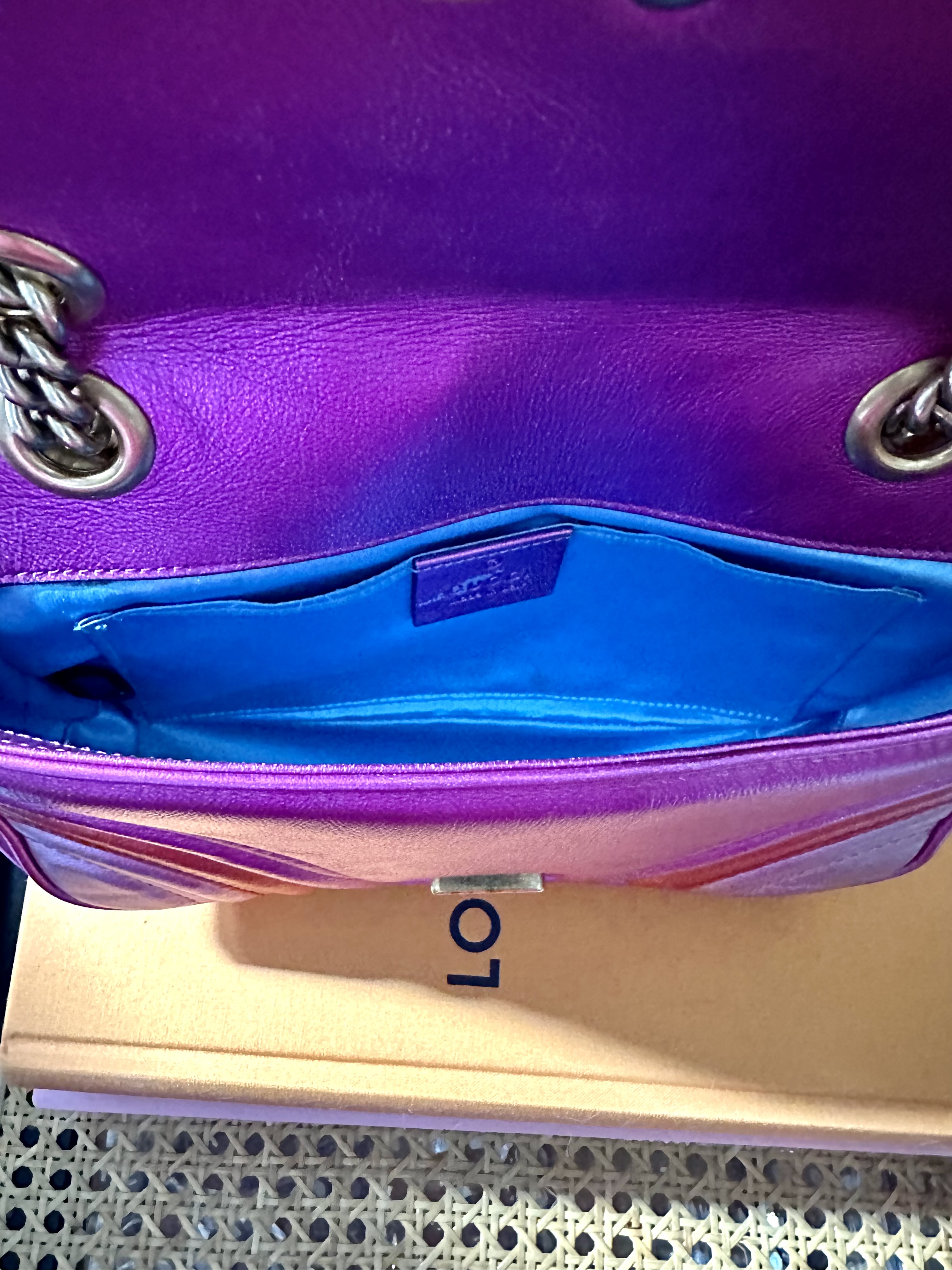 Gucci Marmont teczowa torebka - obrazek 6