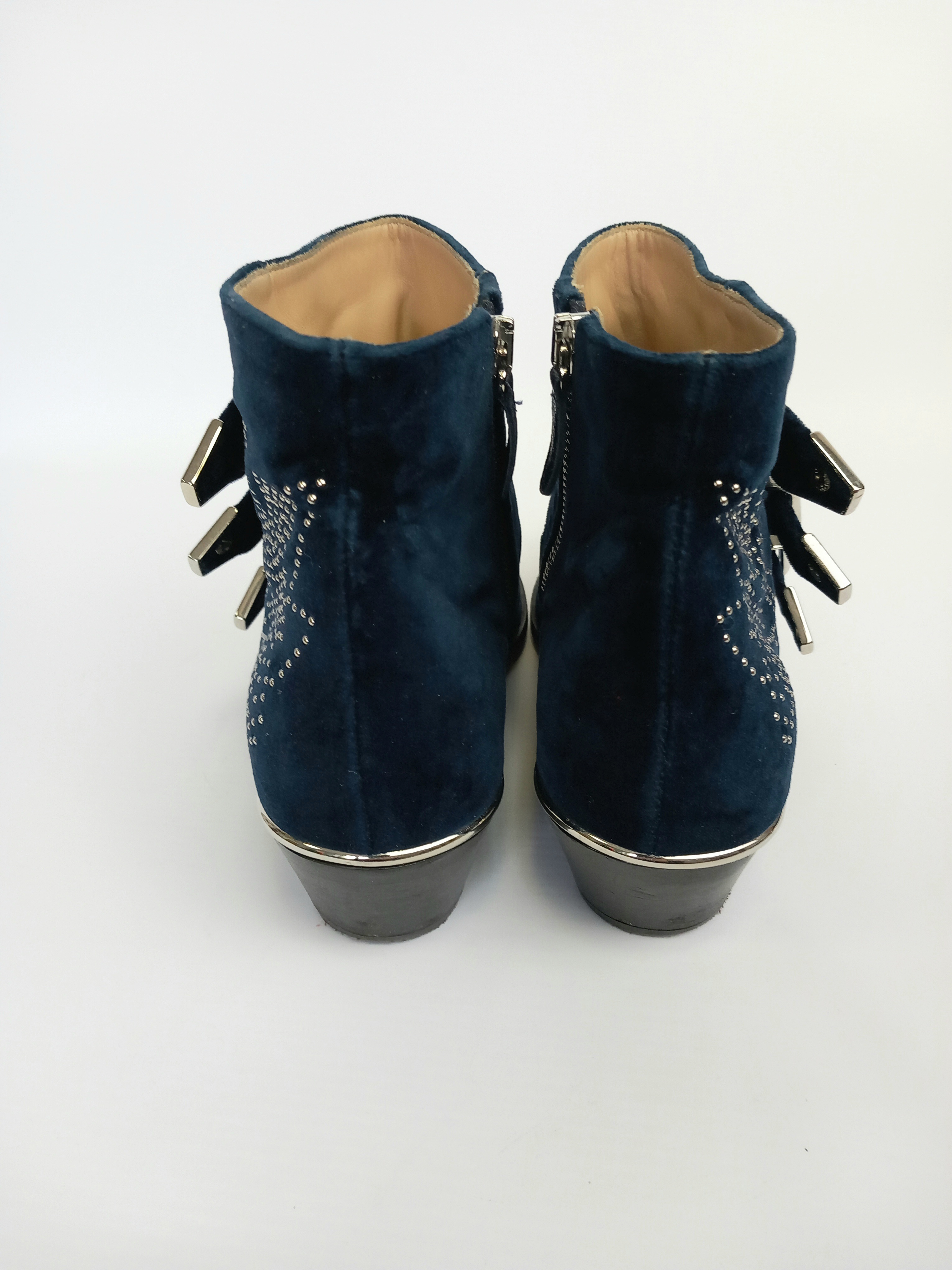 Chloe Susanna welurowe botki 36 - obrazek 3