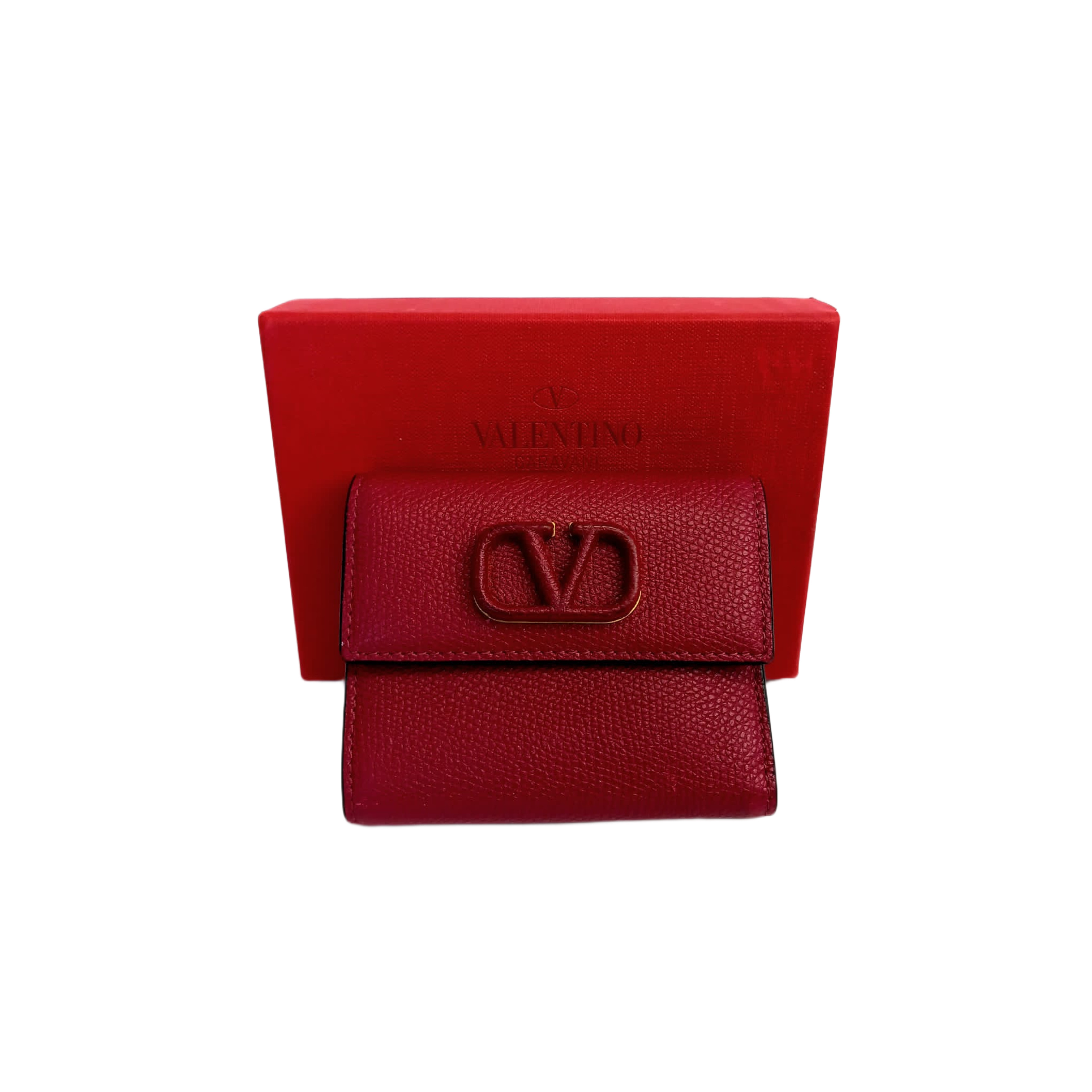 Valentino Garavani malinowy portfel