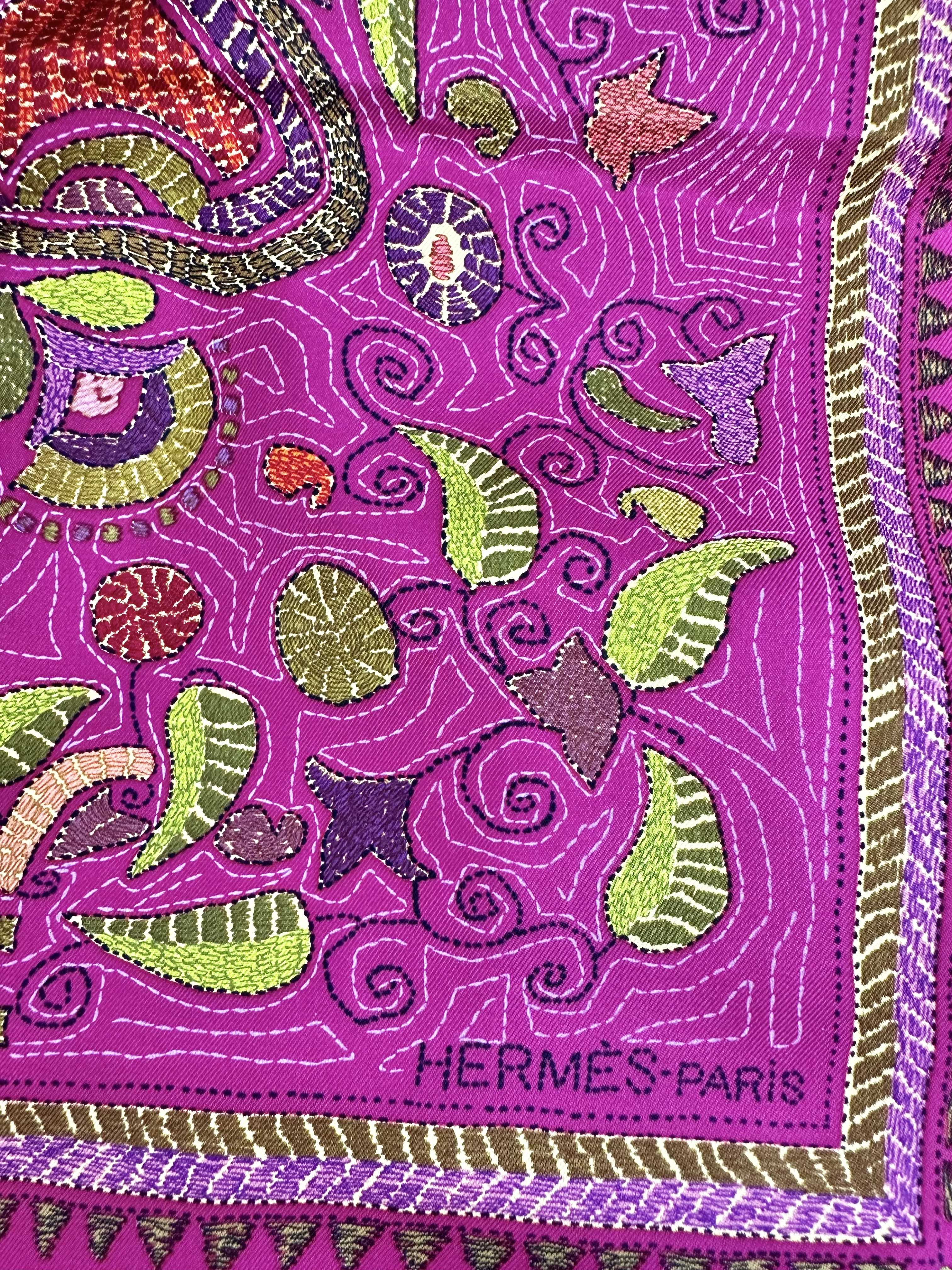 Hermes jedwabna apaszka - obrazek 3