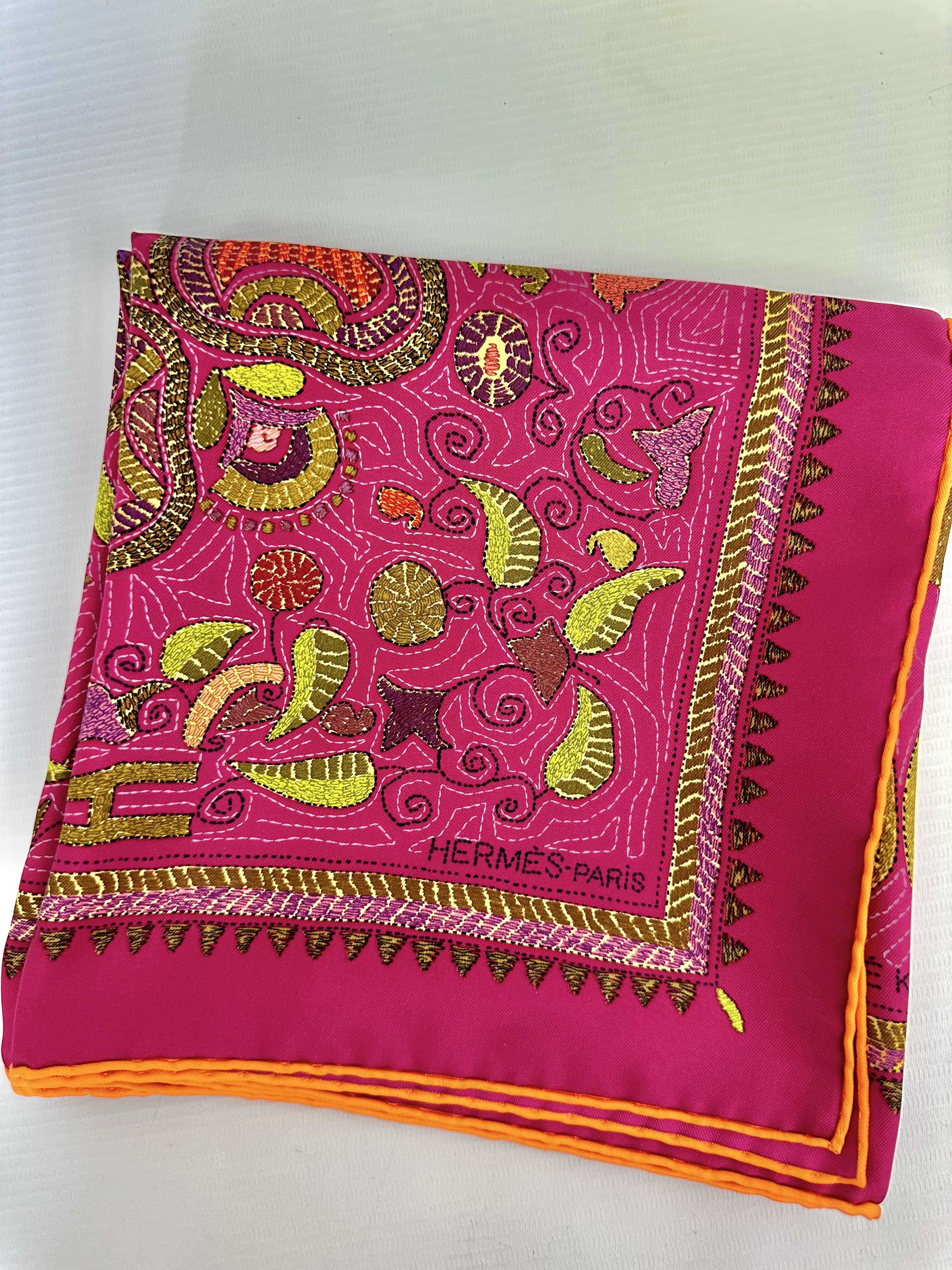 Hermes jedwabna apaszka - obrazek 4