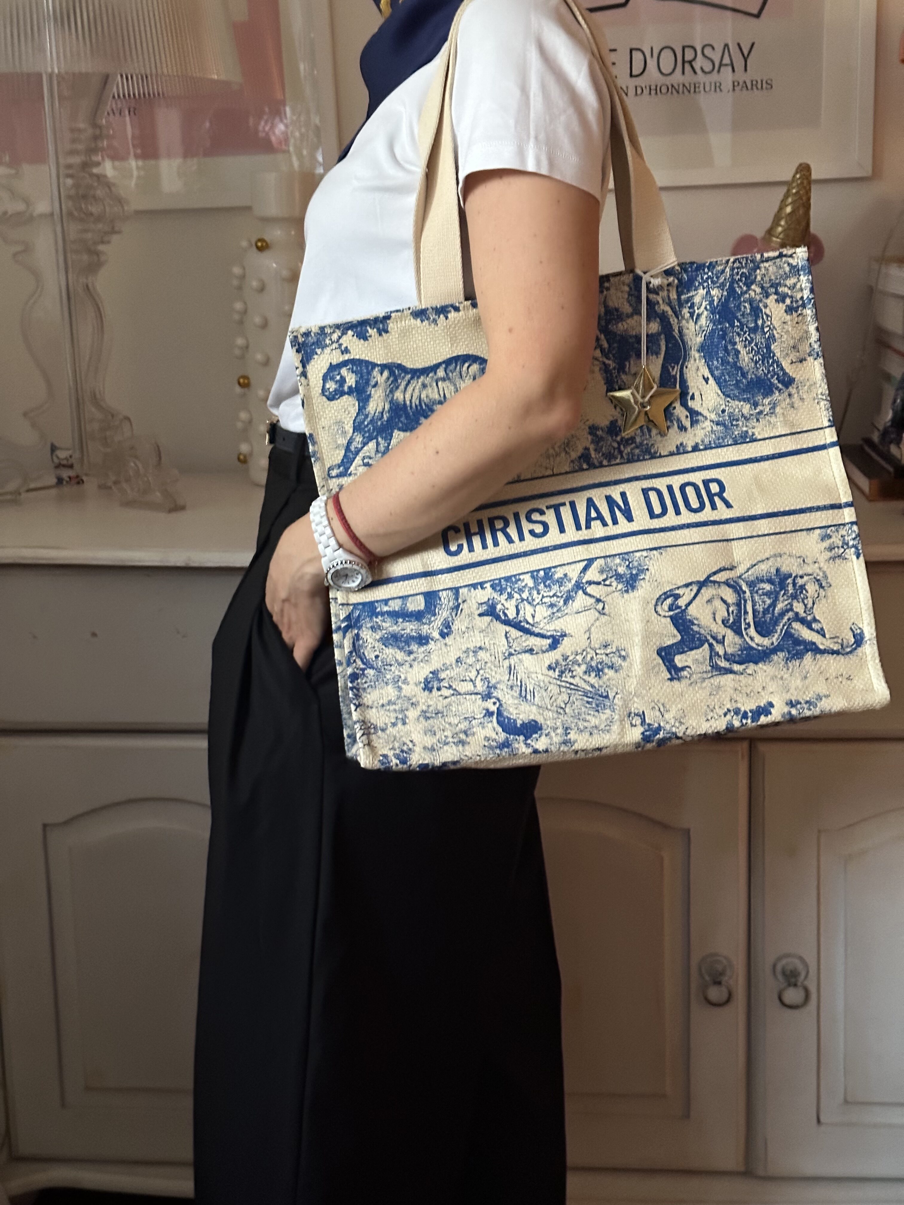 Dior dioriviera plażowa torebka - obrazek 8