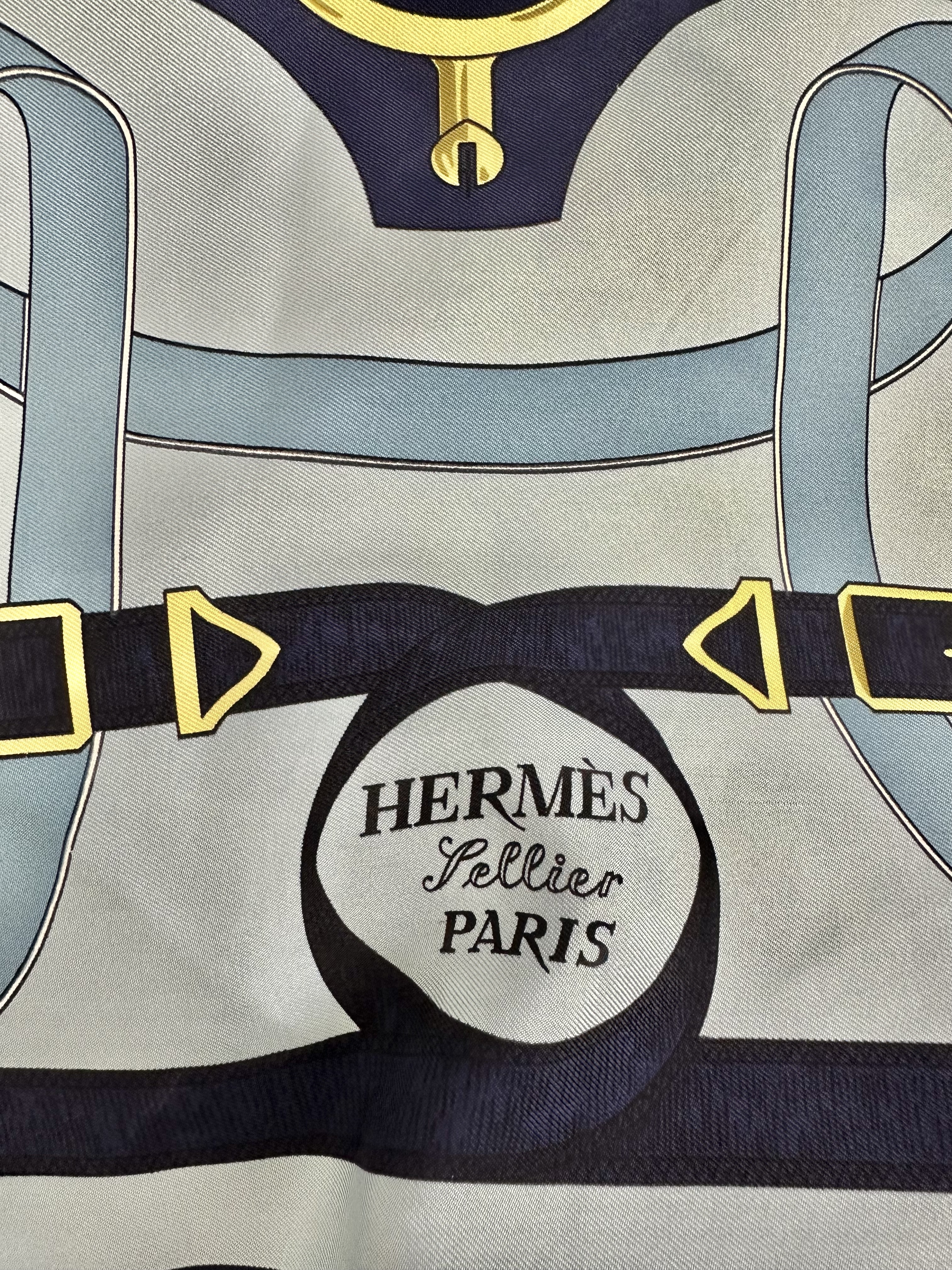 Hermes apaszka chusta vintage - obrazek 4