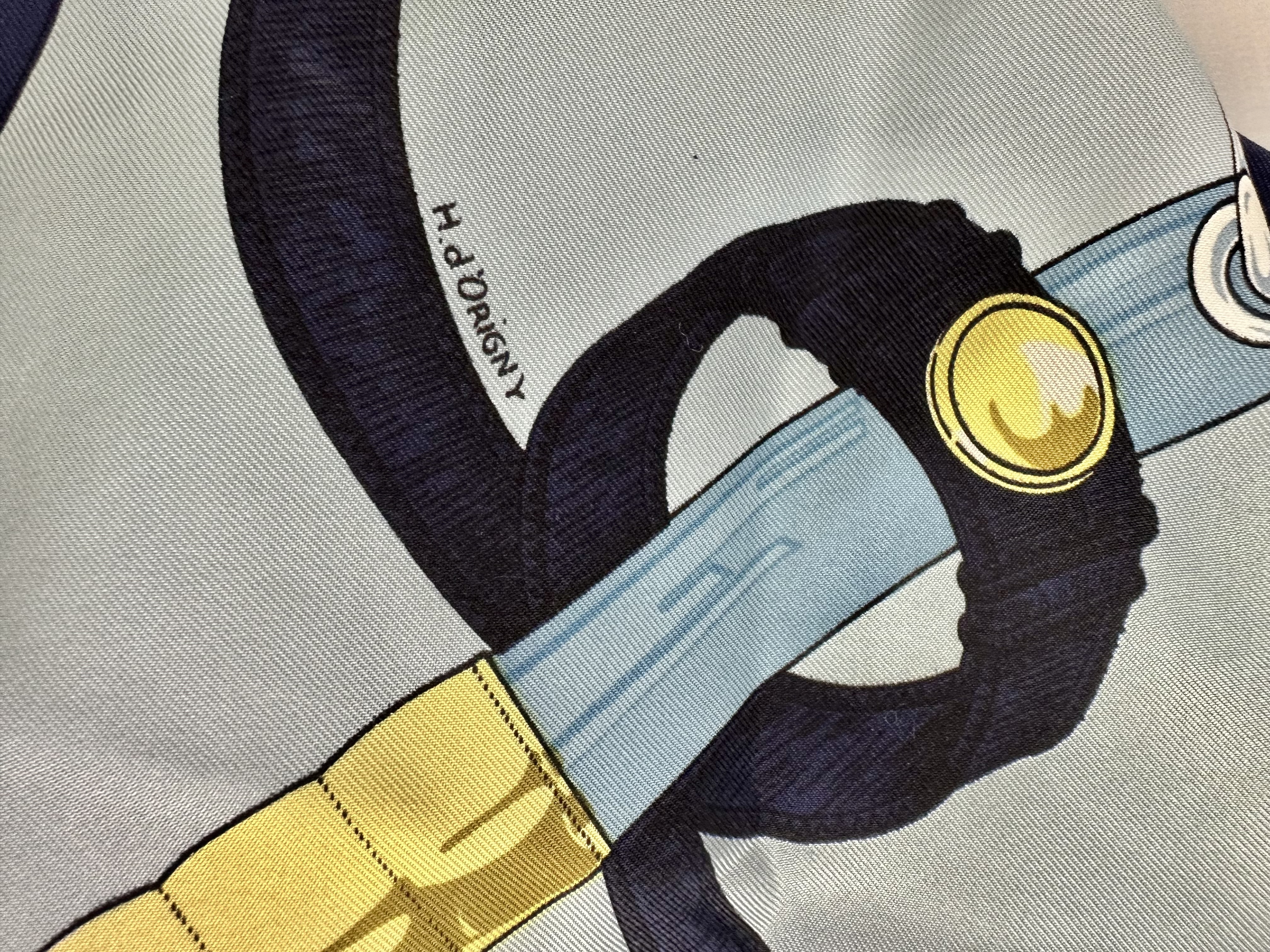 Hermes apaszka chusta vintage - obrazek 3