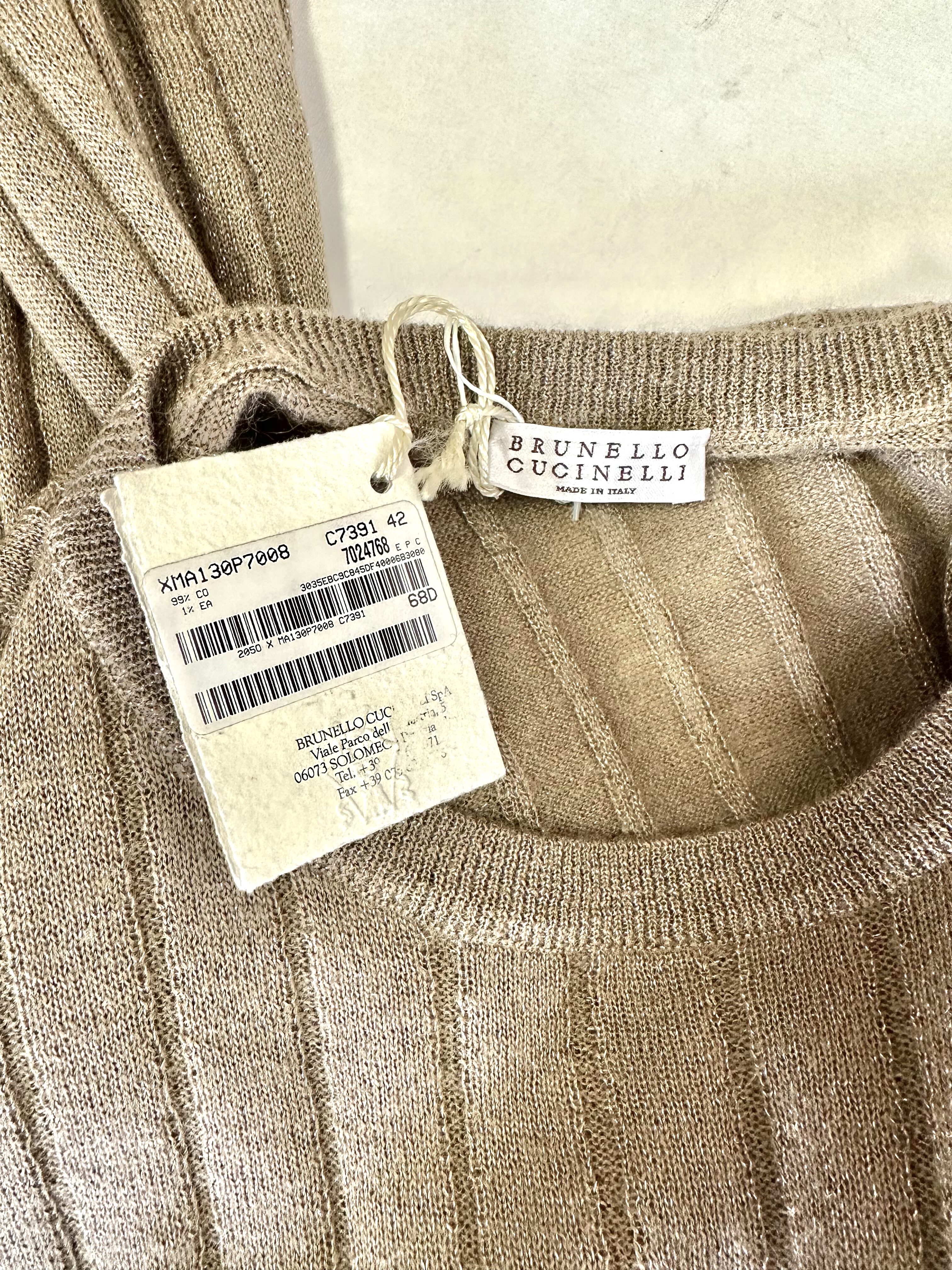 Brunello Cucinelli wełniany sweterek 38 - obrazek 3