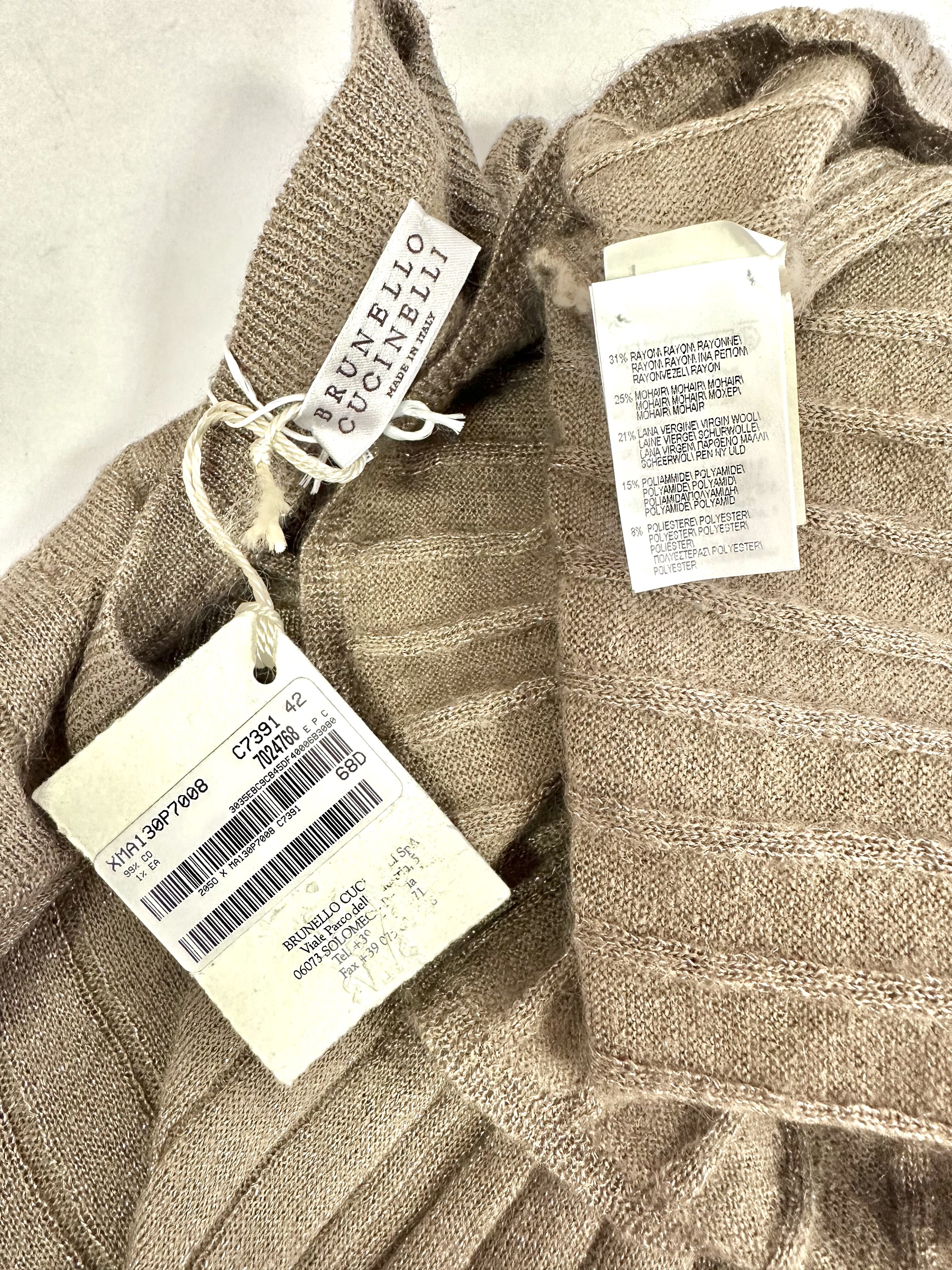 Brunello Cucinelli wełniany sweterek 38 - obrazek 2