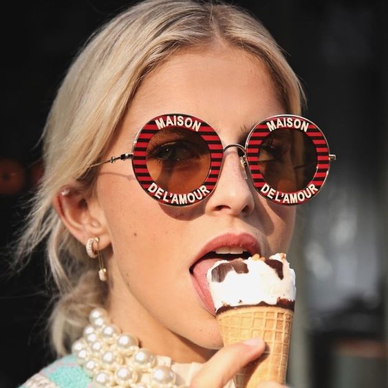 Gucci maison de l'amour okulary przeciwsłoneczne - obrazek 6