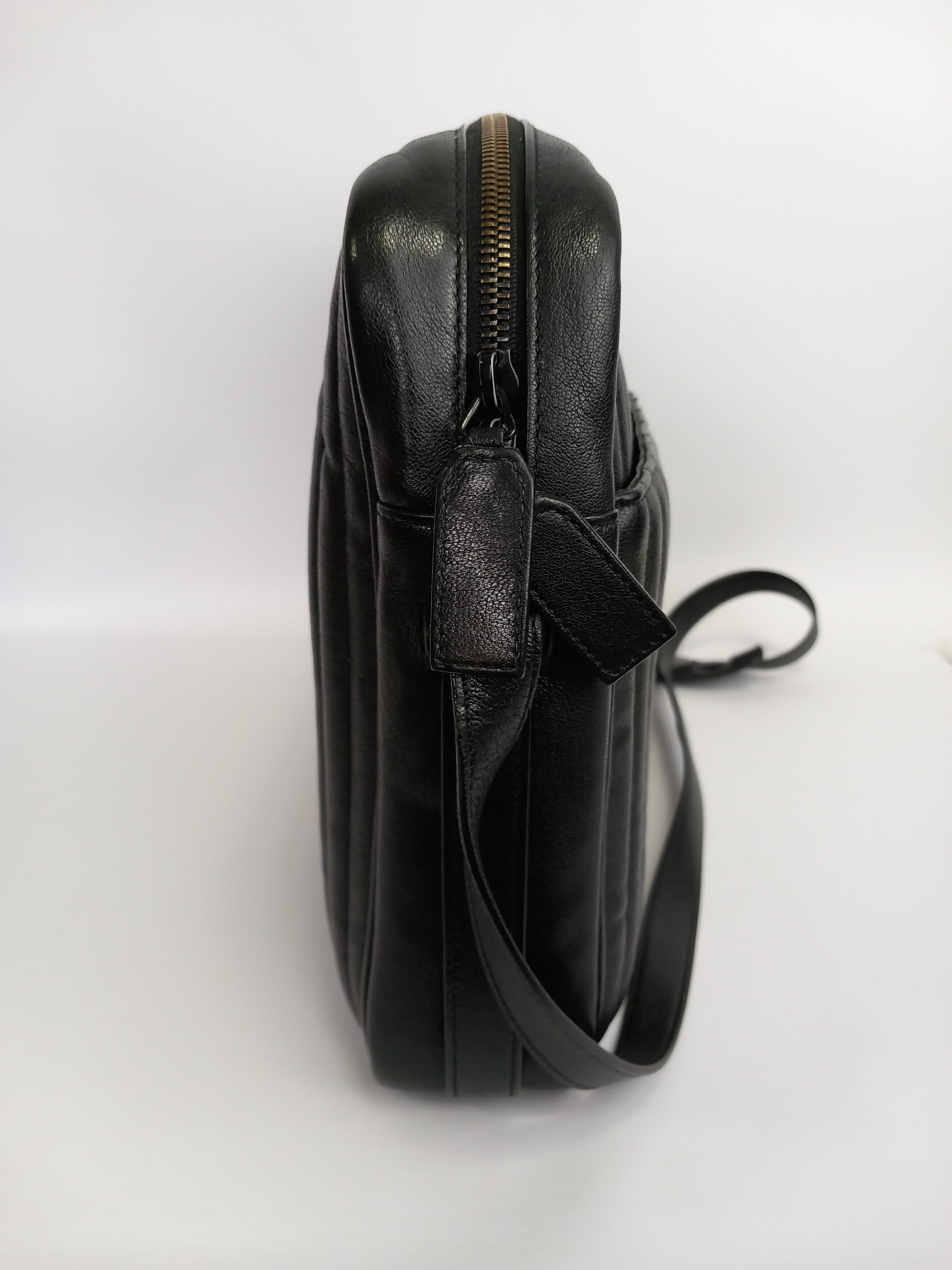 Saint Laurent duża czarna torebka aktówka - obrazek 2