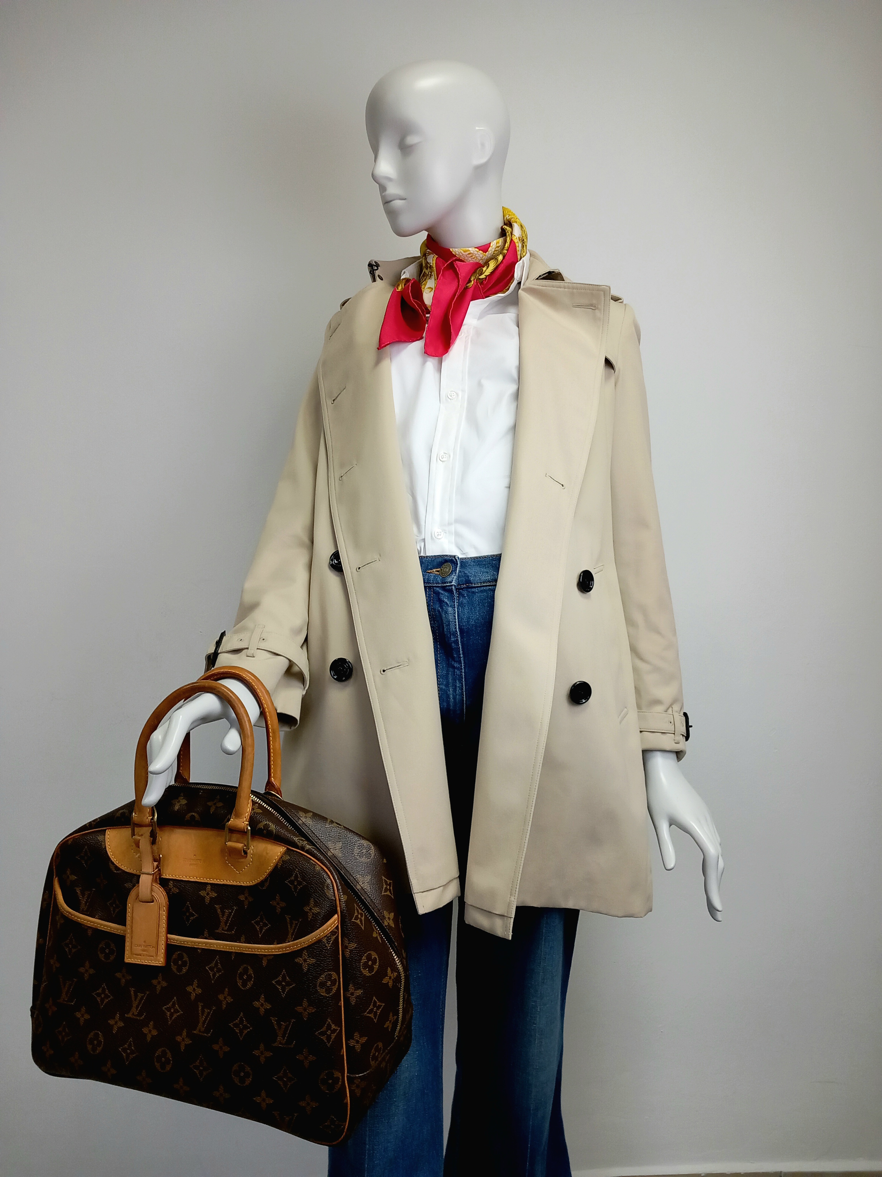 Louis Vuitton Deauville duża torebka vintage - obrazek 7