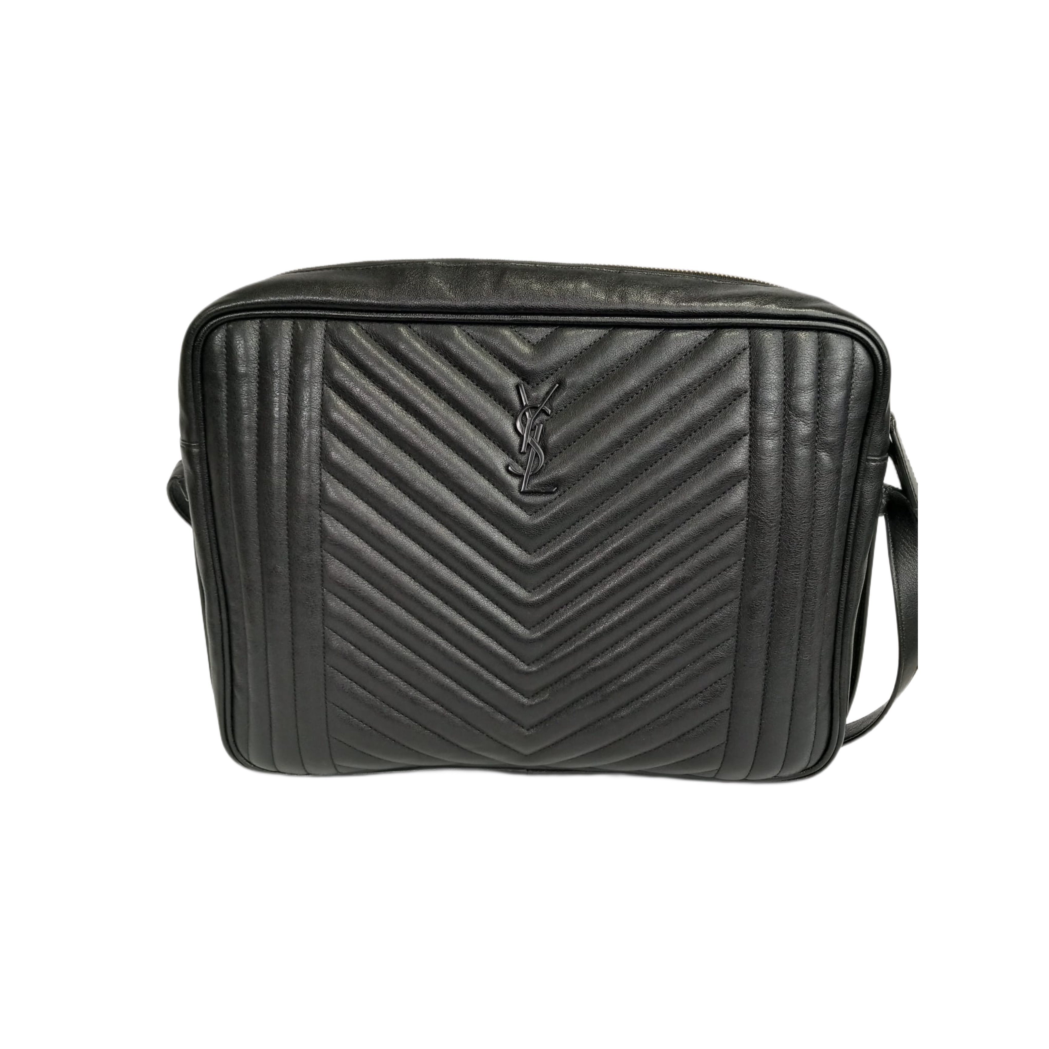 Saint Laurent duża czarna torebka aktówka