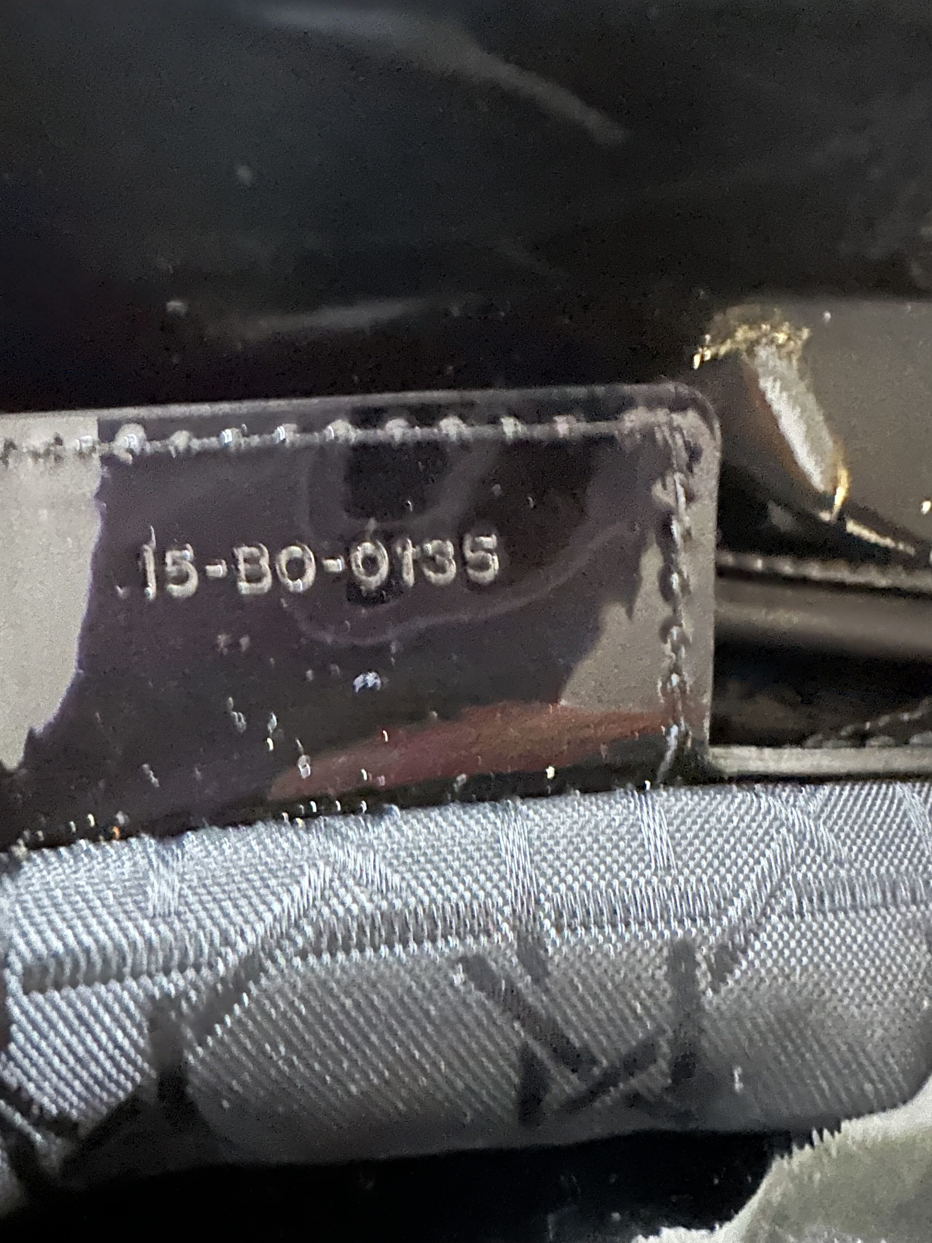 Dior duża lakierowana torebka Lady dior - obrazek 6