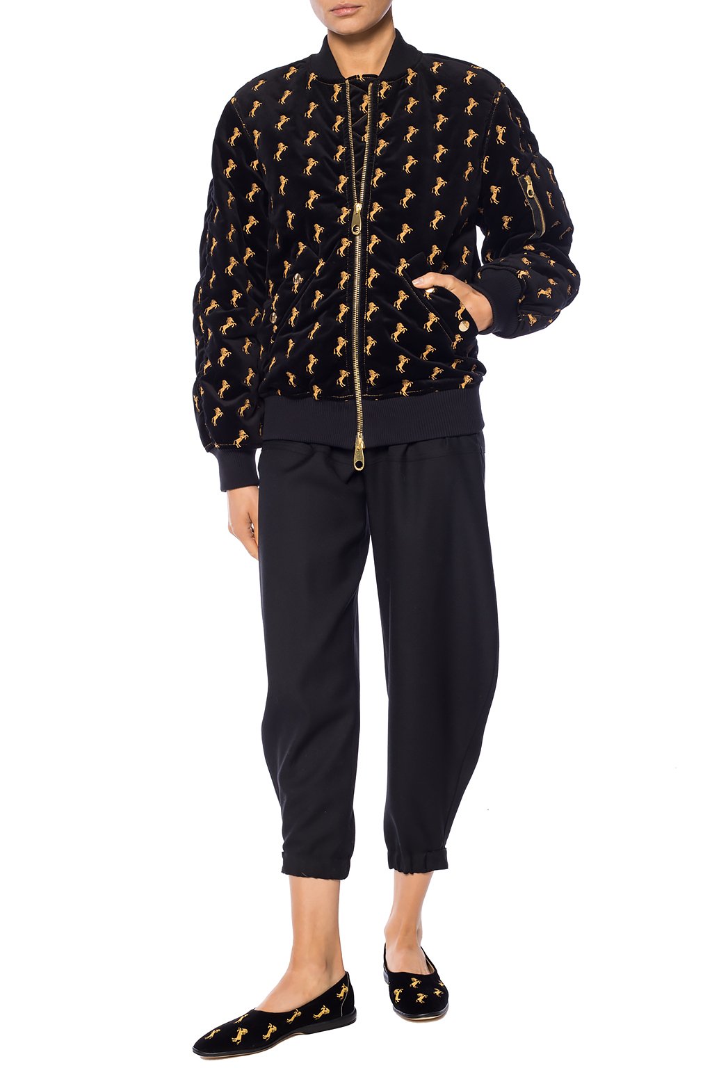 Chloe aksamitna bomberka 36 - obrazek 2