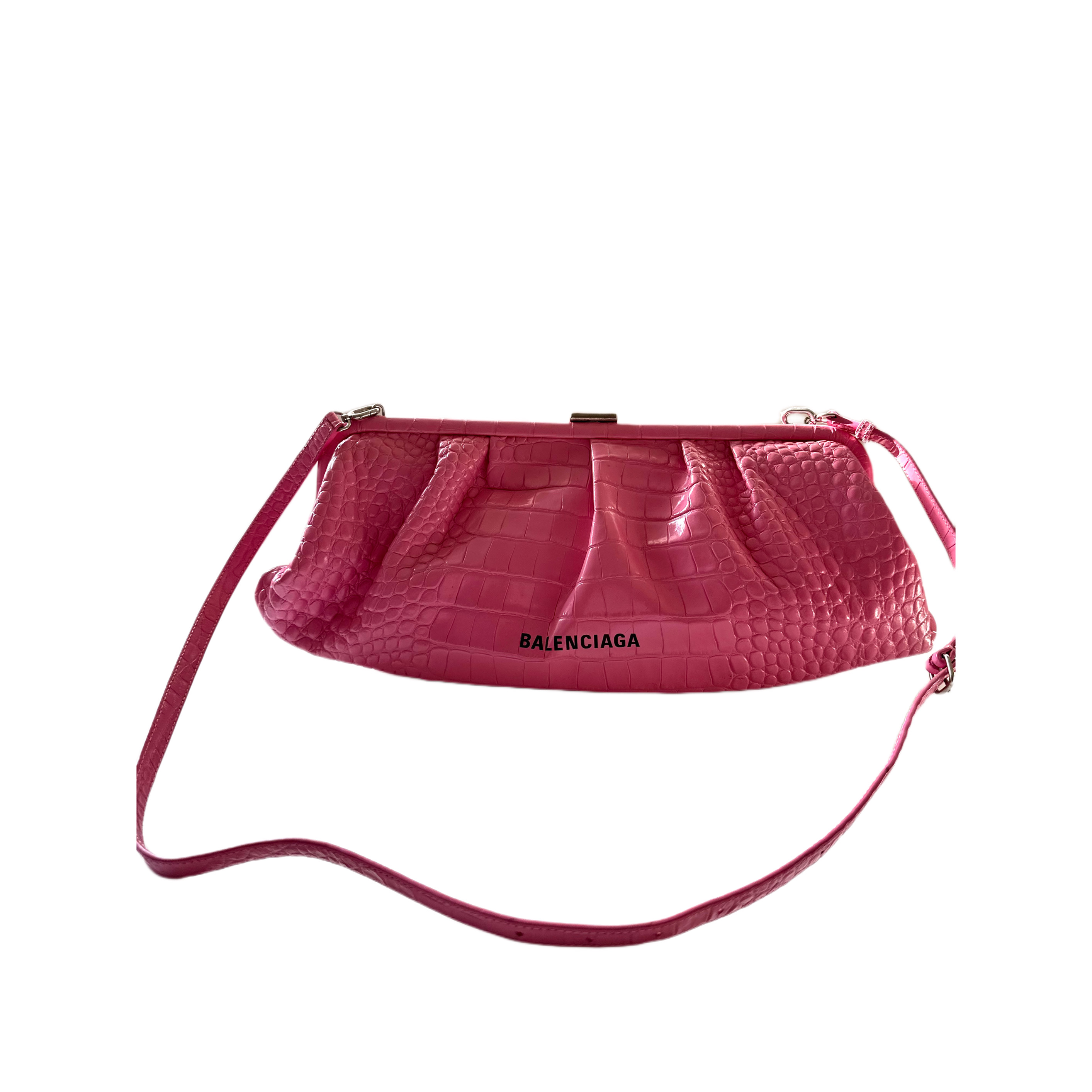 Balenciaga różowa kopertowa torebka